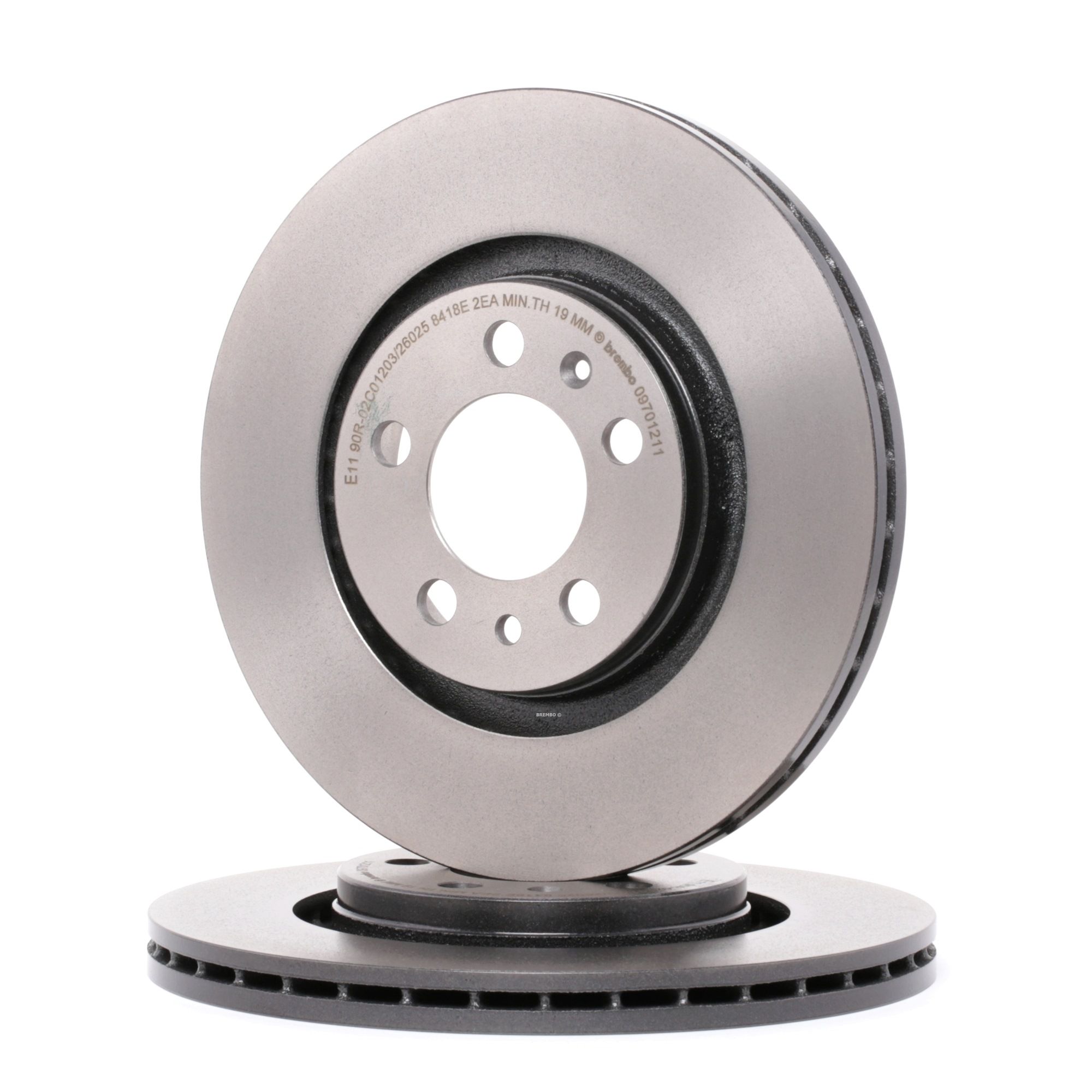 Brembo 09.7012.11 UV Coated Front Disc Brake Rotor 