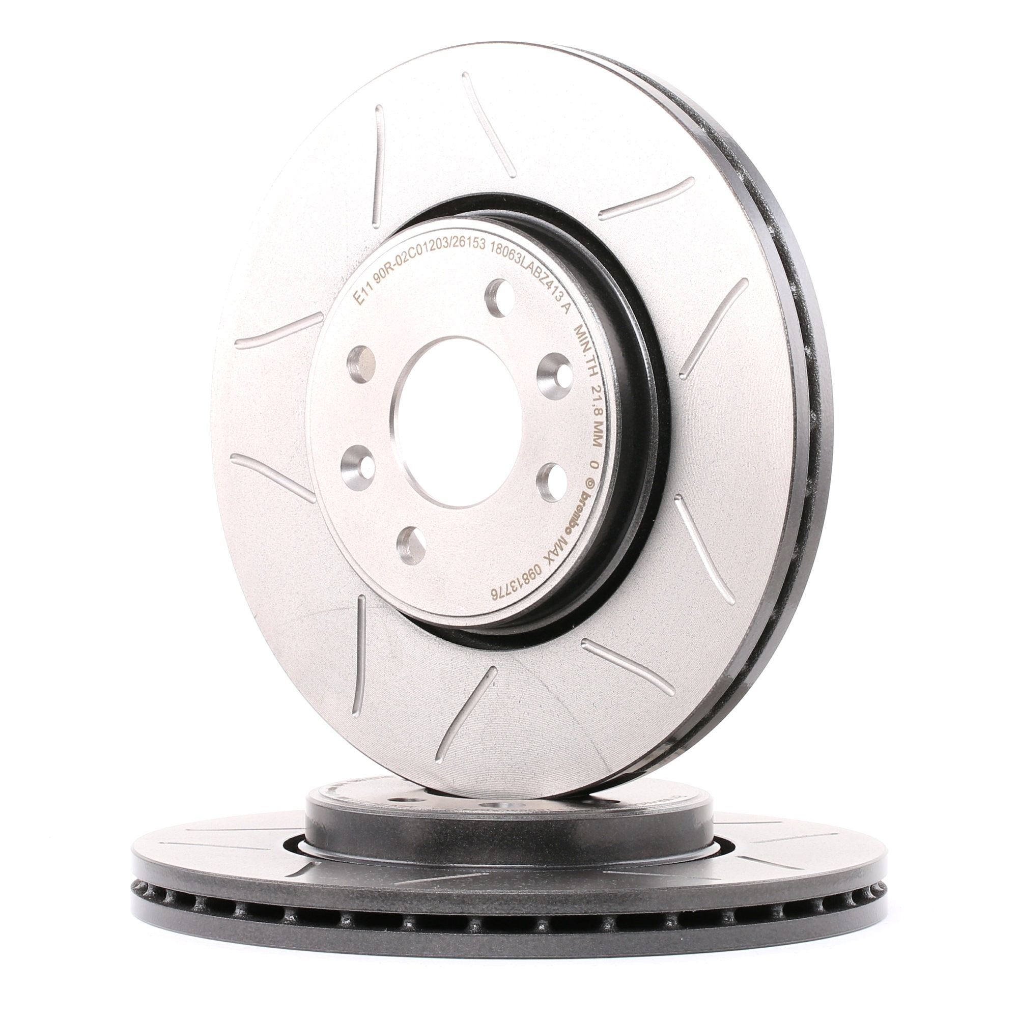 BREMBO 09.8137.76 Спирачен диск вътрешновентилиран, прорязан, с покритие, високовъглеродна, с винтове Рено в оригинално качество