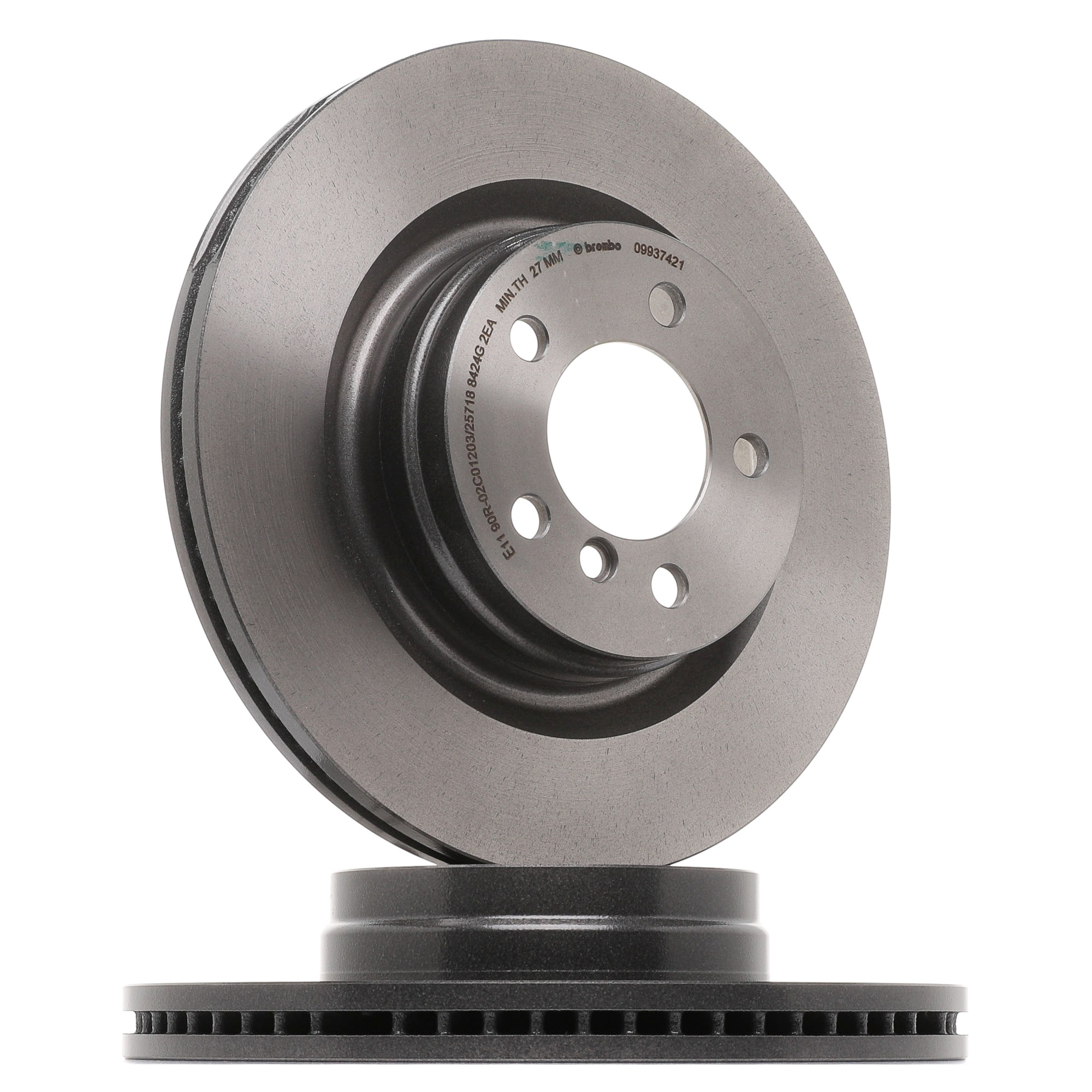BREMBO Prime 09.9374.21 Brake disc 344x30mm, 5, internally vented