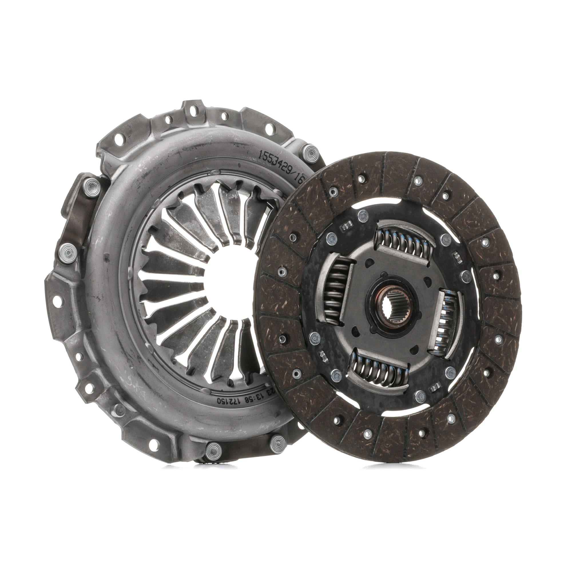 RIDEX 479C3404 Clutch kit with clutch pressure plate, with clutch disc, without clutch release bearing, 220mm