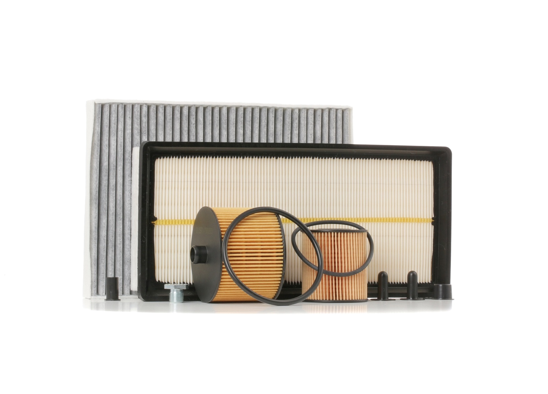 STARK SKFS-18880794 Kit de filtres avec filtre à air, avec vis de vidange d'huile, avec préfiltre, Filtre à charbon actif, à cinq pièces
