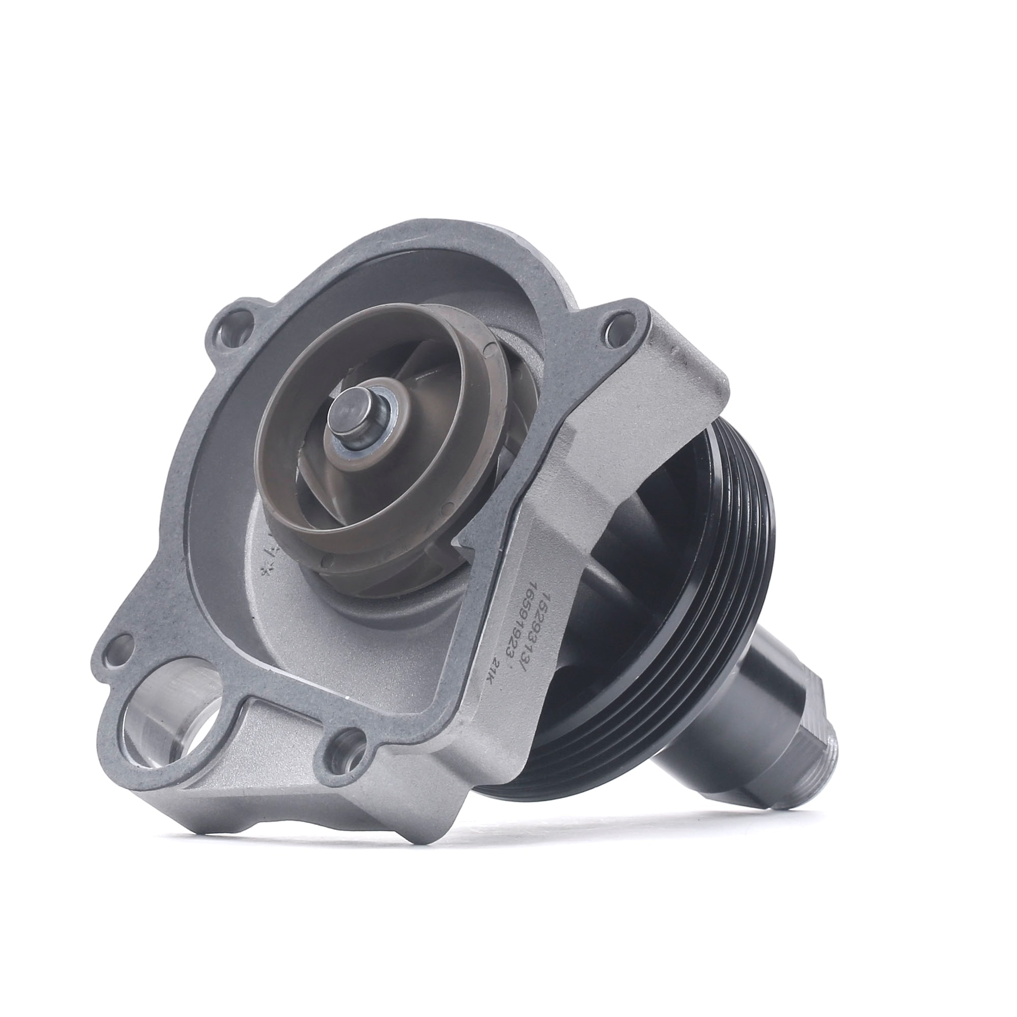 RIDEX 1260W0522 Water pump Number of Teeth: 5, with V-ribbed belt pulley, with gaskets/seals, Mechanical, Metal impeller
