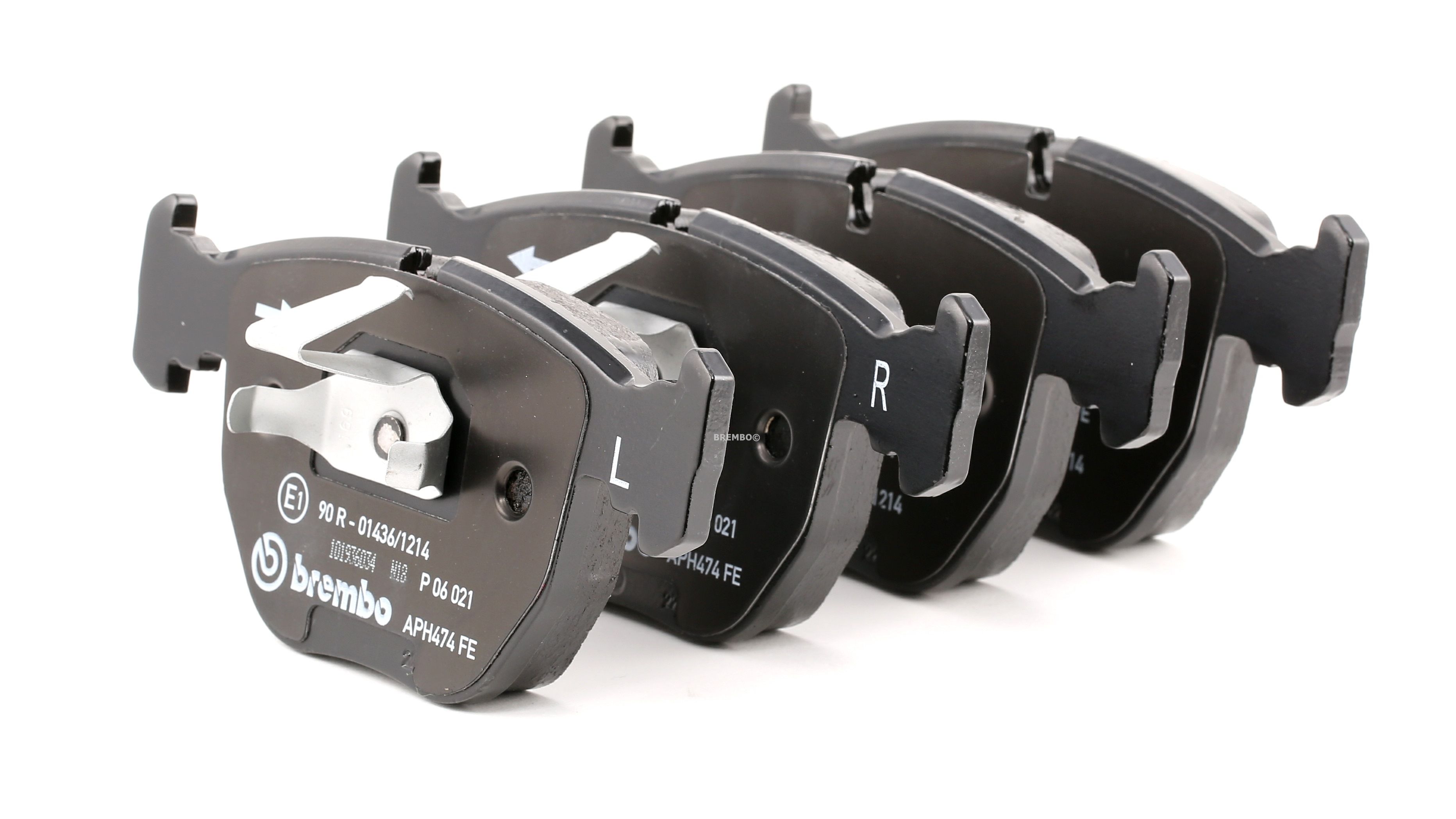 BREMBO P 06 021 Brake pad set prepared for wear indicator, with piston clip, without accessories