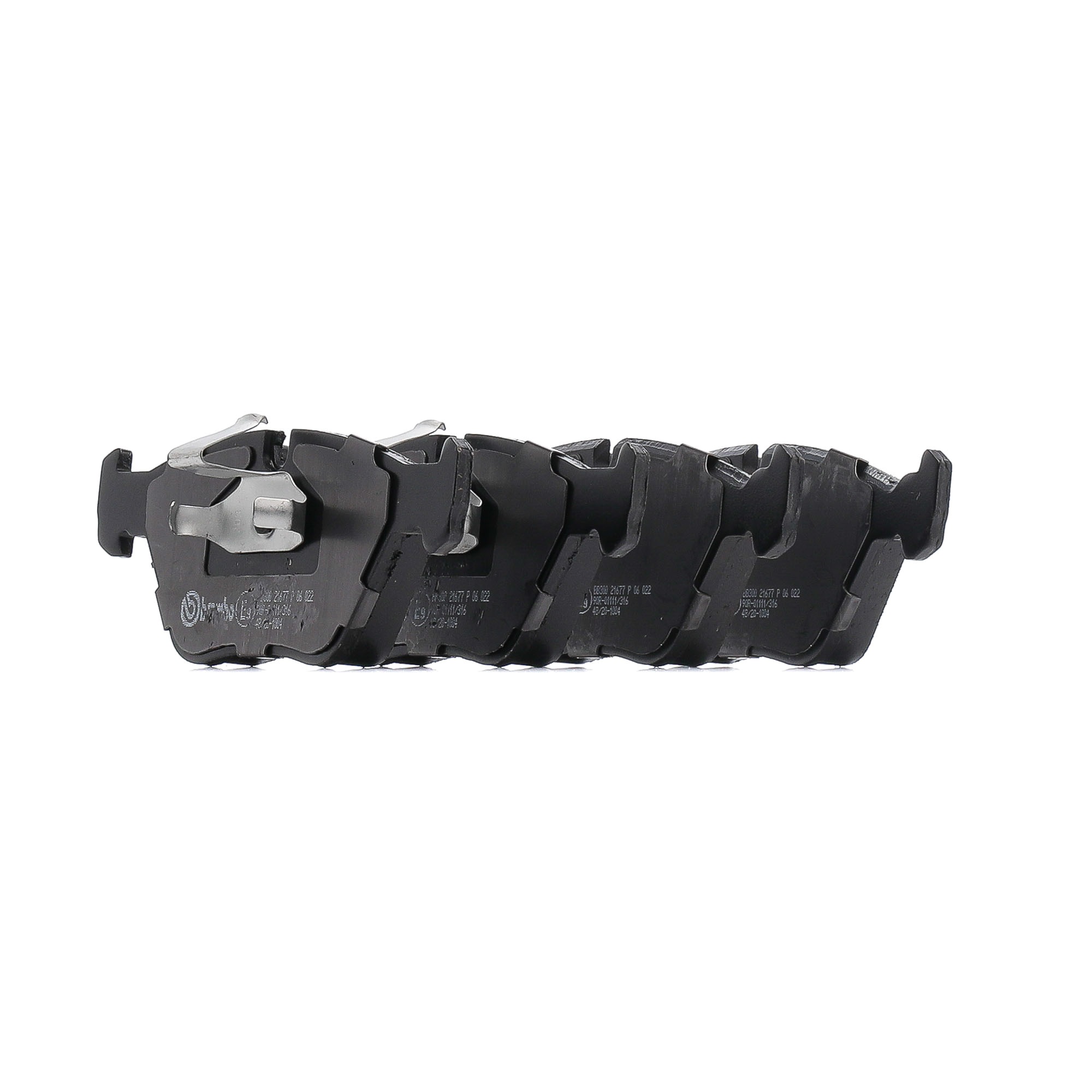 21676 BREMBO Prime Pastilhas P 06 022 preparado para indicador de aviso de desgaste Altura: 64mm, Largura: 155mm, Espessura: 20mm