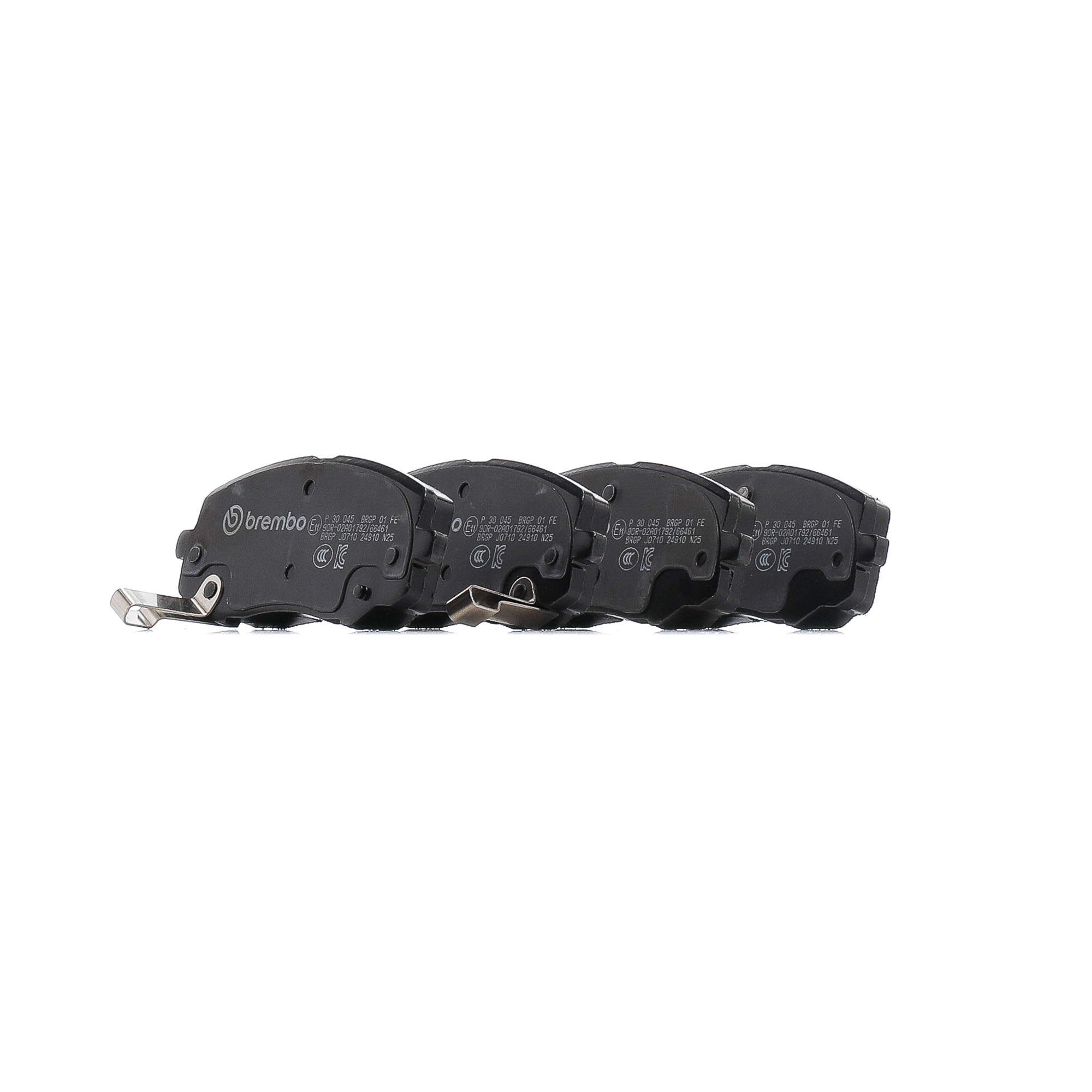 BREMBO Prime P 30 045 Jarrupalat, levyjarru akustisella kulumavaroittimella