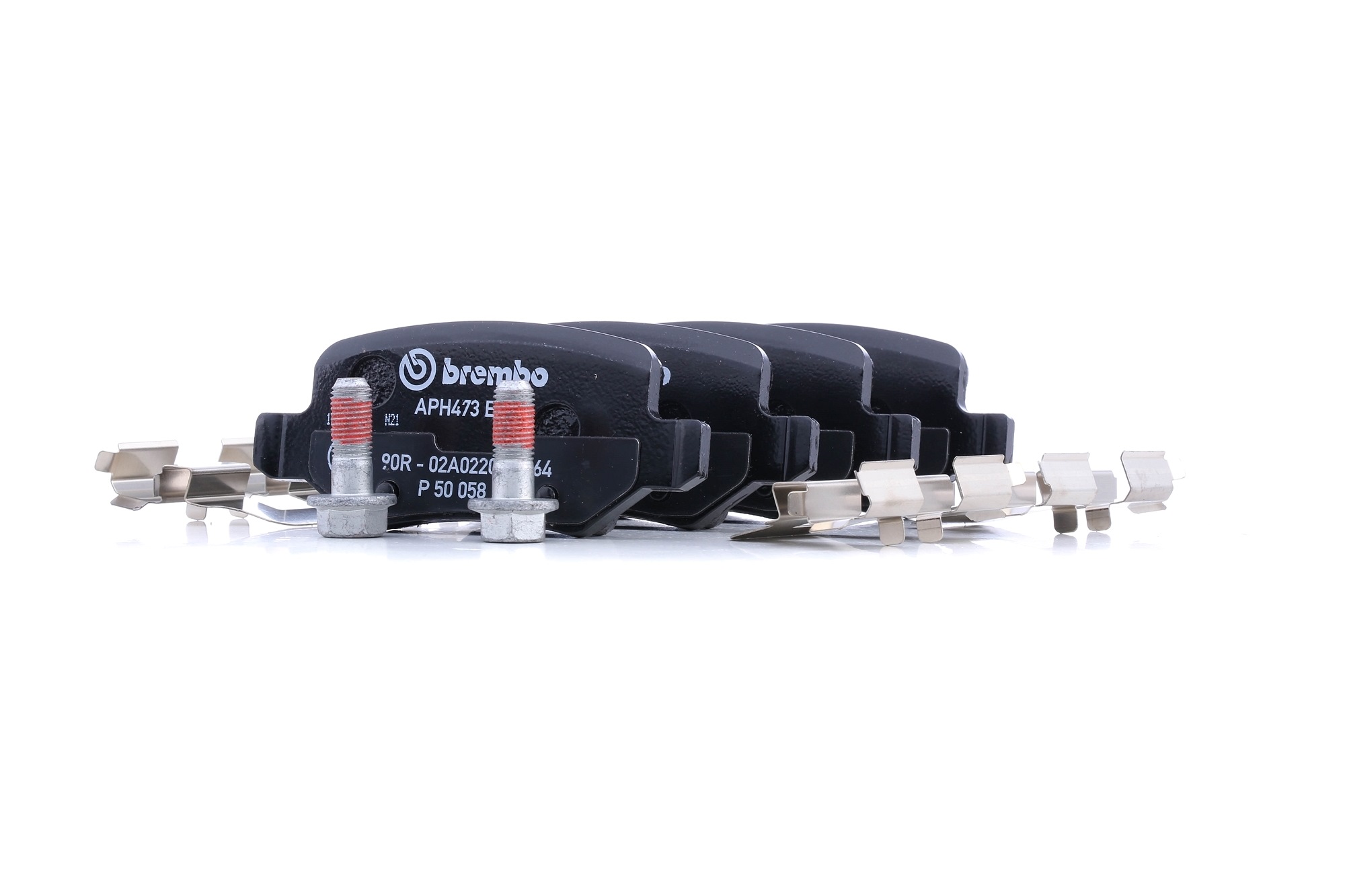 BREMBO P 50 058 Brake pad set excl. wear warning contact, with brake caliper screws, with accessories