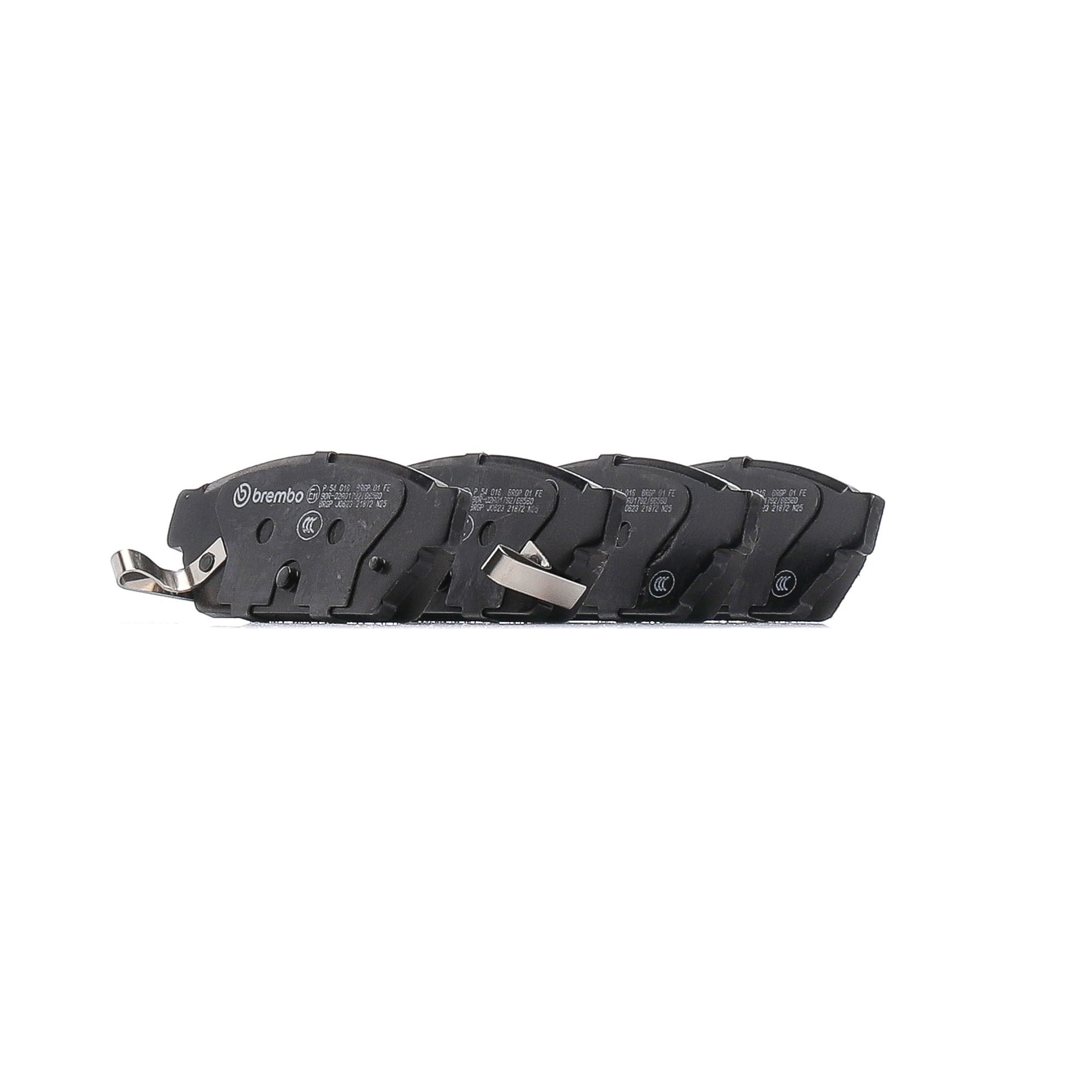 BREMBO Prime P 54 016 Brake pad set with acoustic wear warning