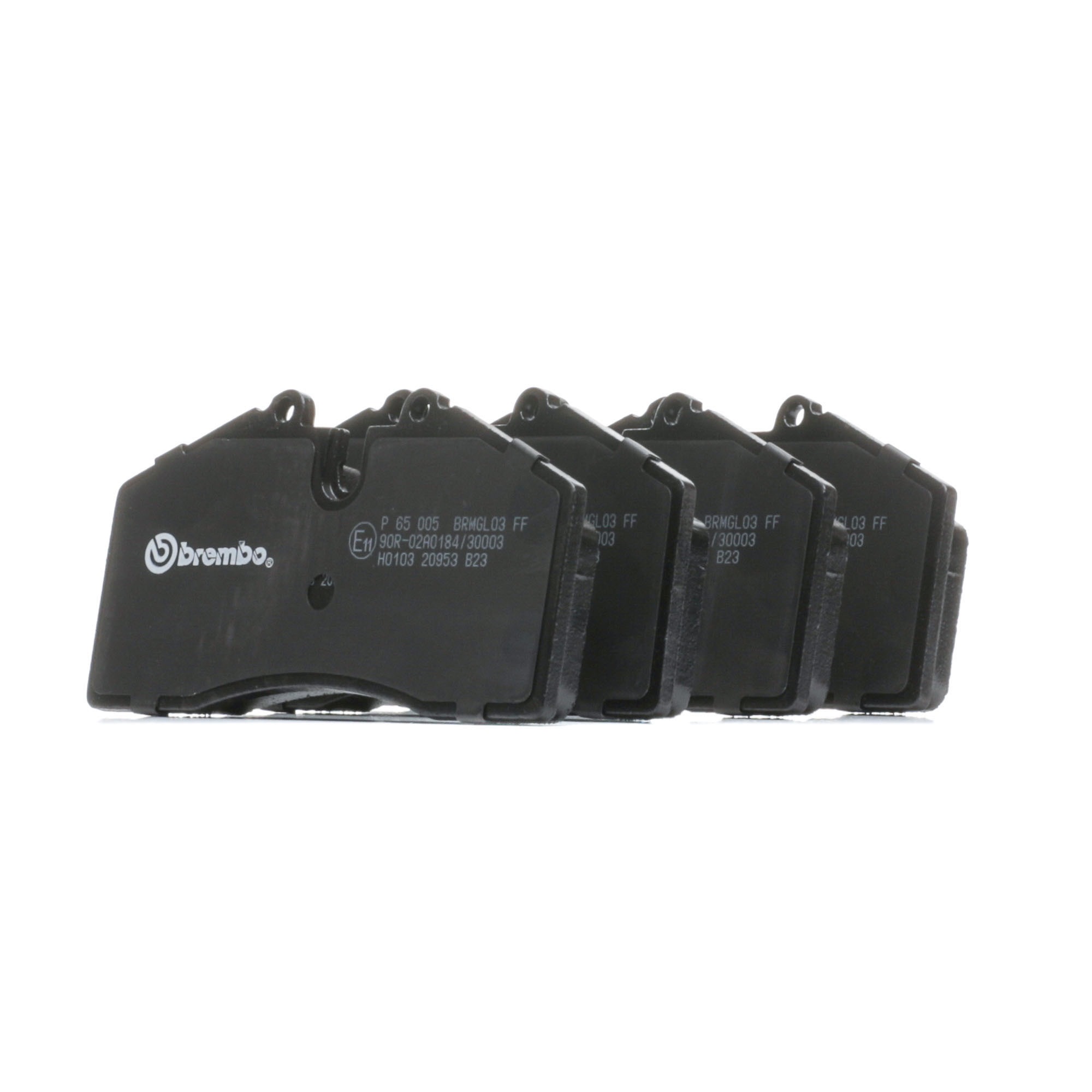 BREMBO P 65 005 Brake pad set prepared for wear indicator, without accessories