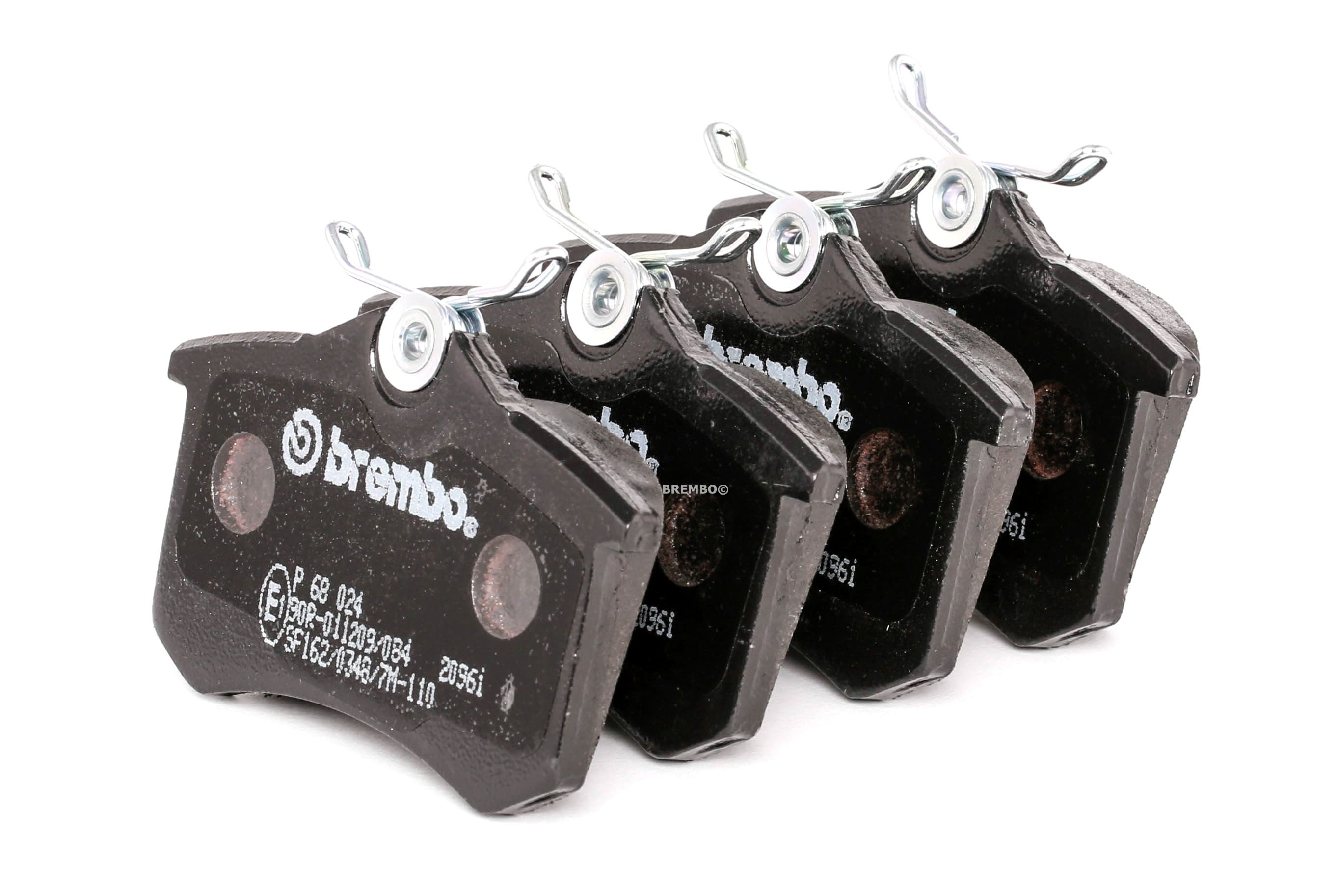 Brembo P 85 024 - Pastiglie Freno Anteriori Per Auto, Kit Di Alta Qualità Con Accessori, WVA 20887/20888, Sistema Kelsey Hayes, Conformi ECE-R90