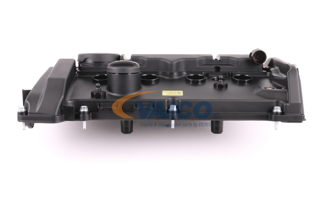Camshaft cover VAICO with valve cover gasket, with bolts/screws, with breather valve, with cap - V20-3366