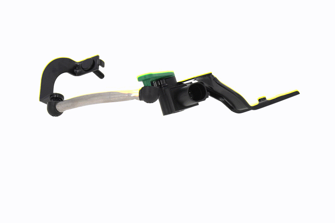 VEMO V10-72-0178 Headlight level sensor Front Axle Left, with holder, with coupling rod