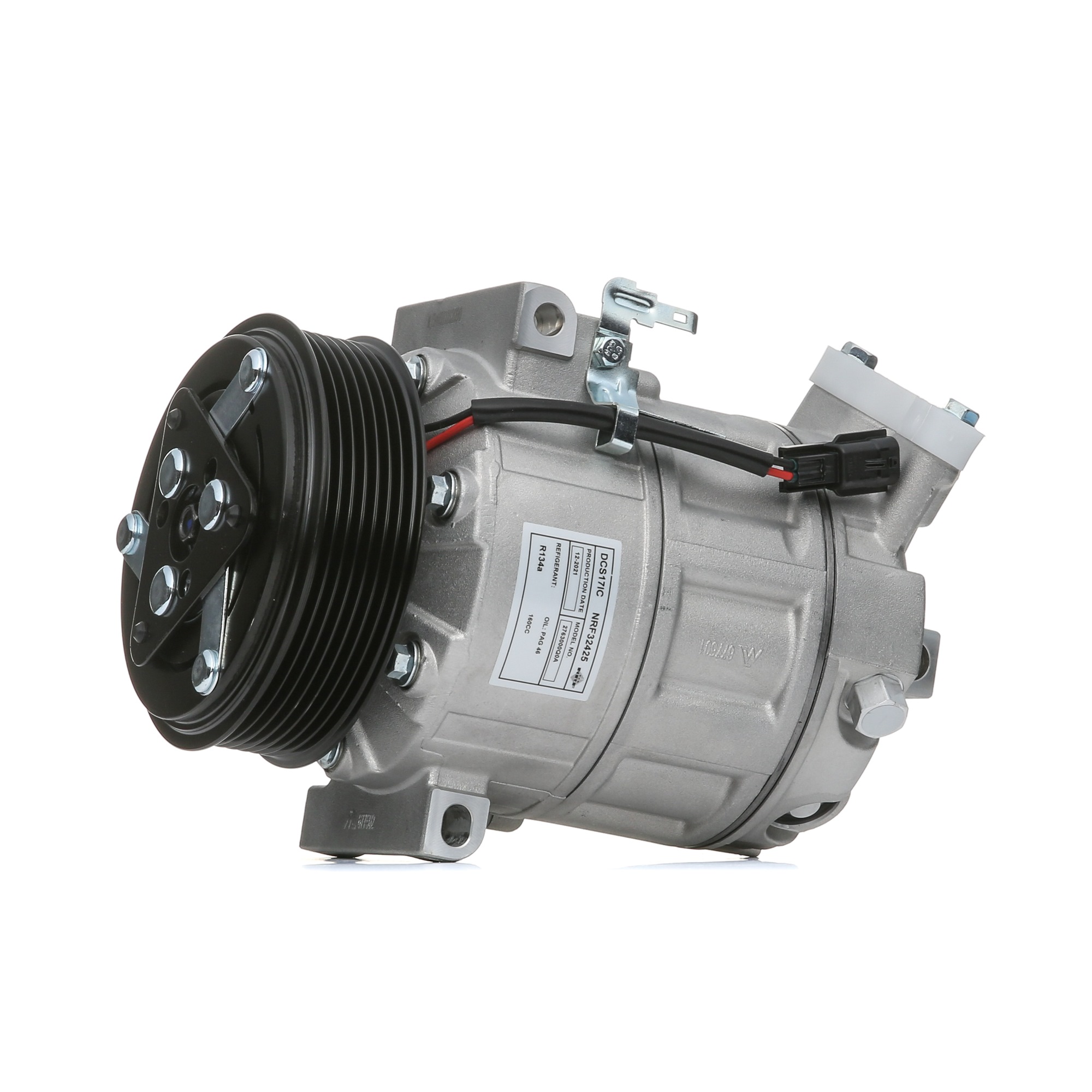 NRF 32425 Klimakompressor DCS17IC, 12V, PAG 46, mit PAG-Kompressoröl, mit  Dichtring ▷ AUTODOC Preis und Erfahrung