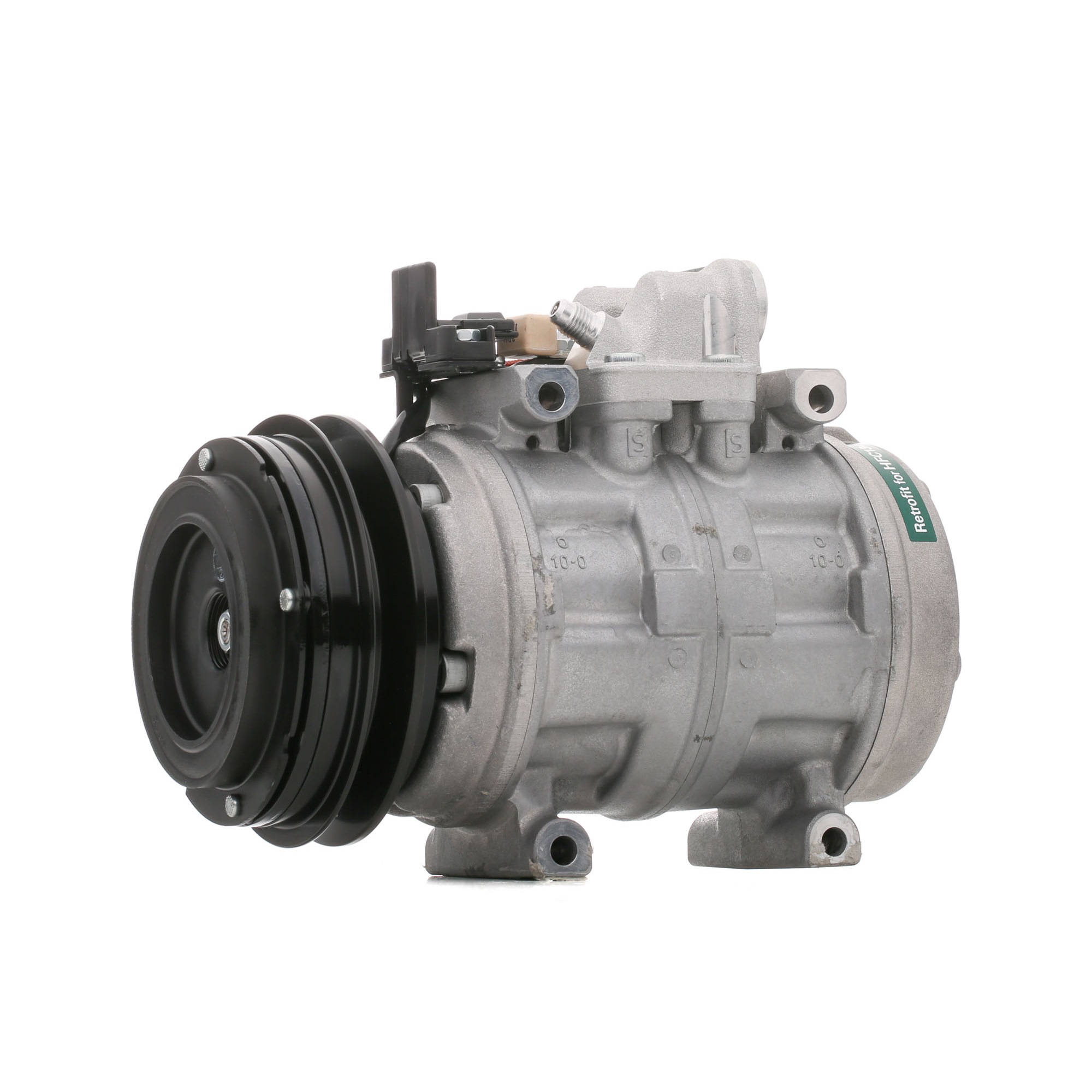 DENSO DCP17003 Air conditioning compressor 10P17C, 12V, PAG 46, R 134a, with magnetic clutch