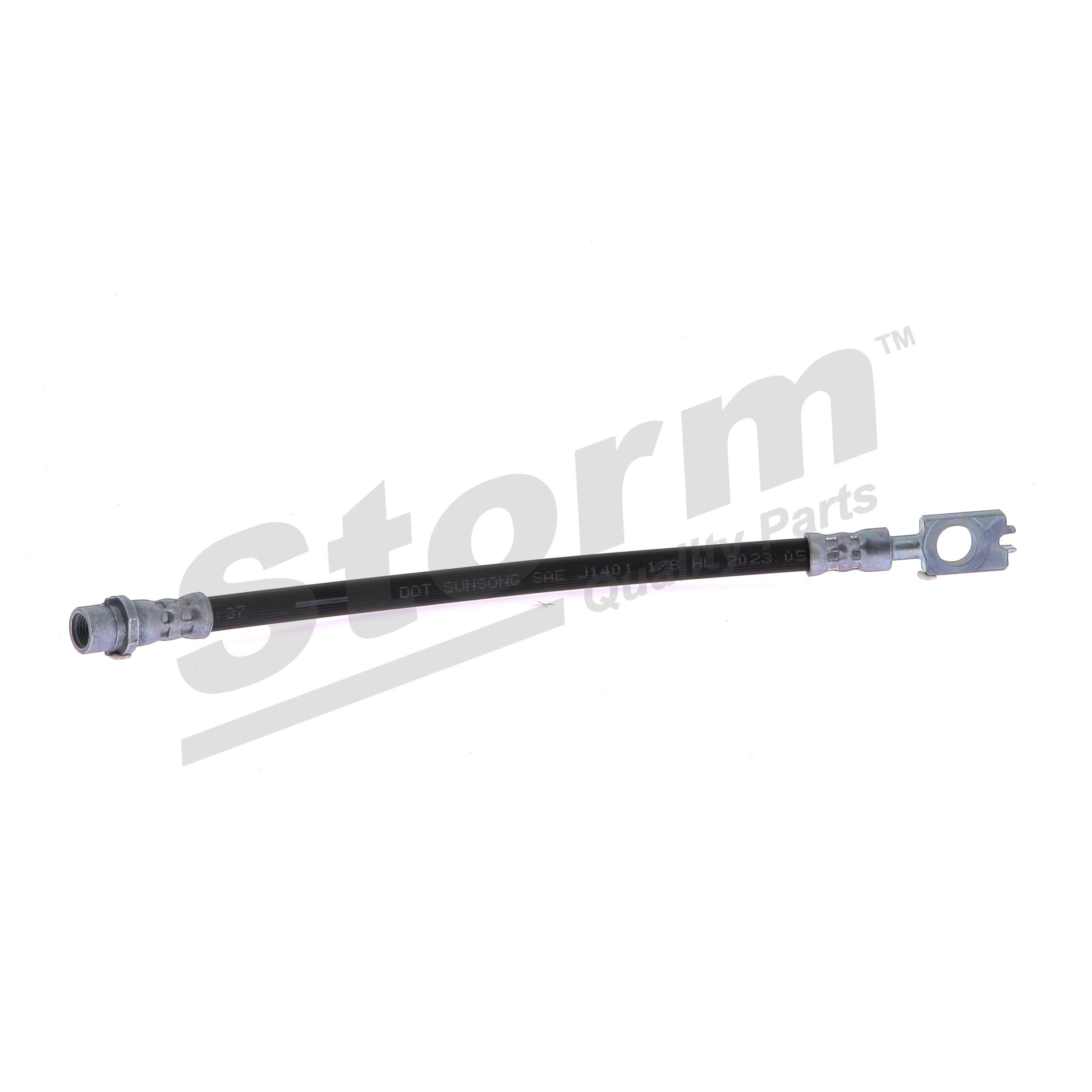 Flexible brake hose STORM QUALITY PARTS Rear Axle, 300 mm, M10x1, Disc/Drum - 850101
