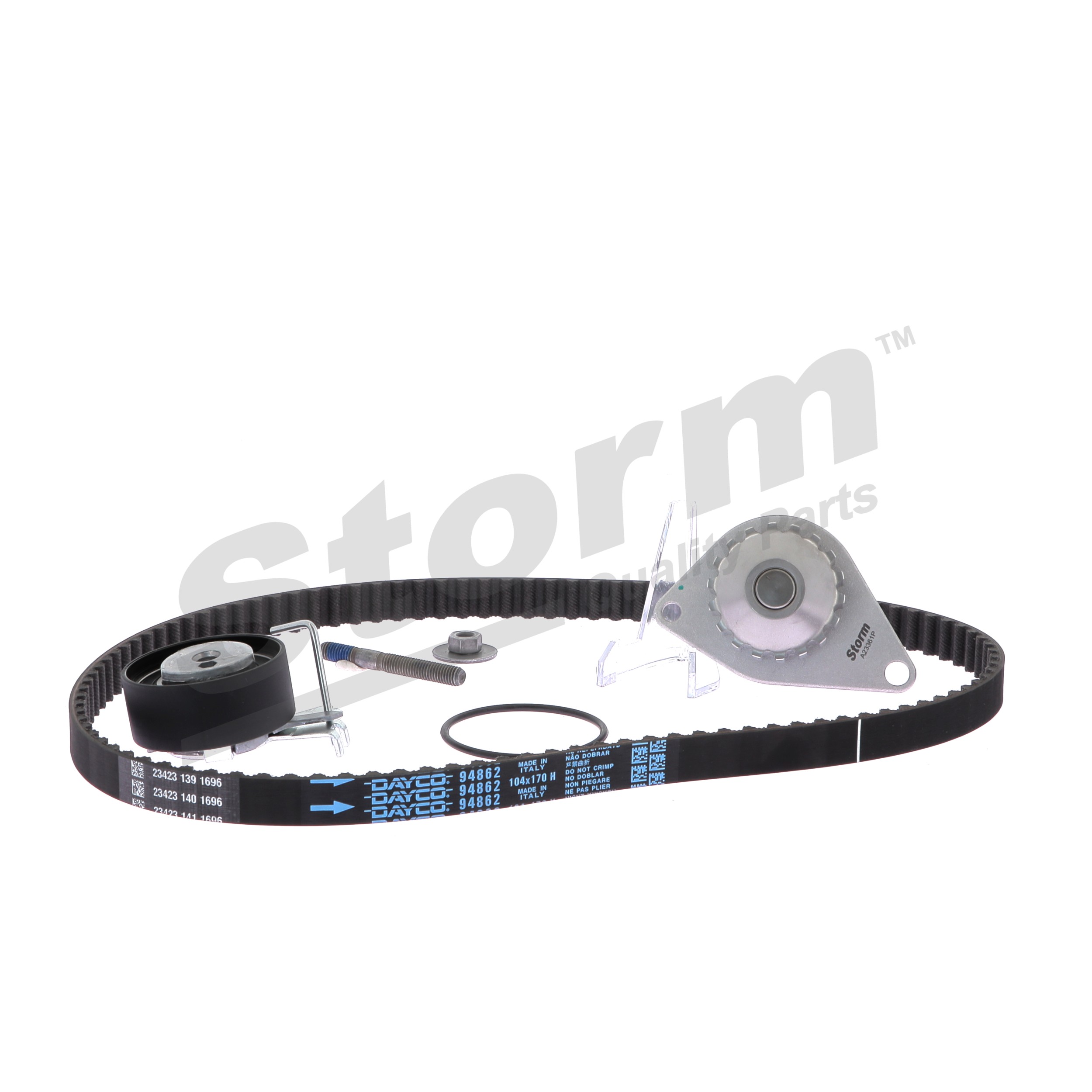 904464KP Sada rozvodového řemene s vodní pumpou STORM QUALITY PARTS 16 107 932 80 HYUNDAI