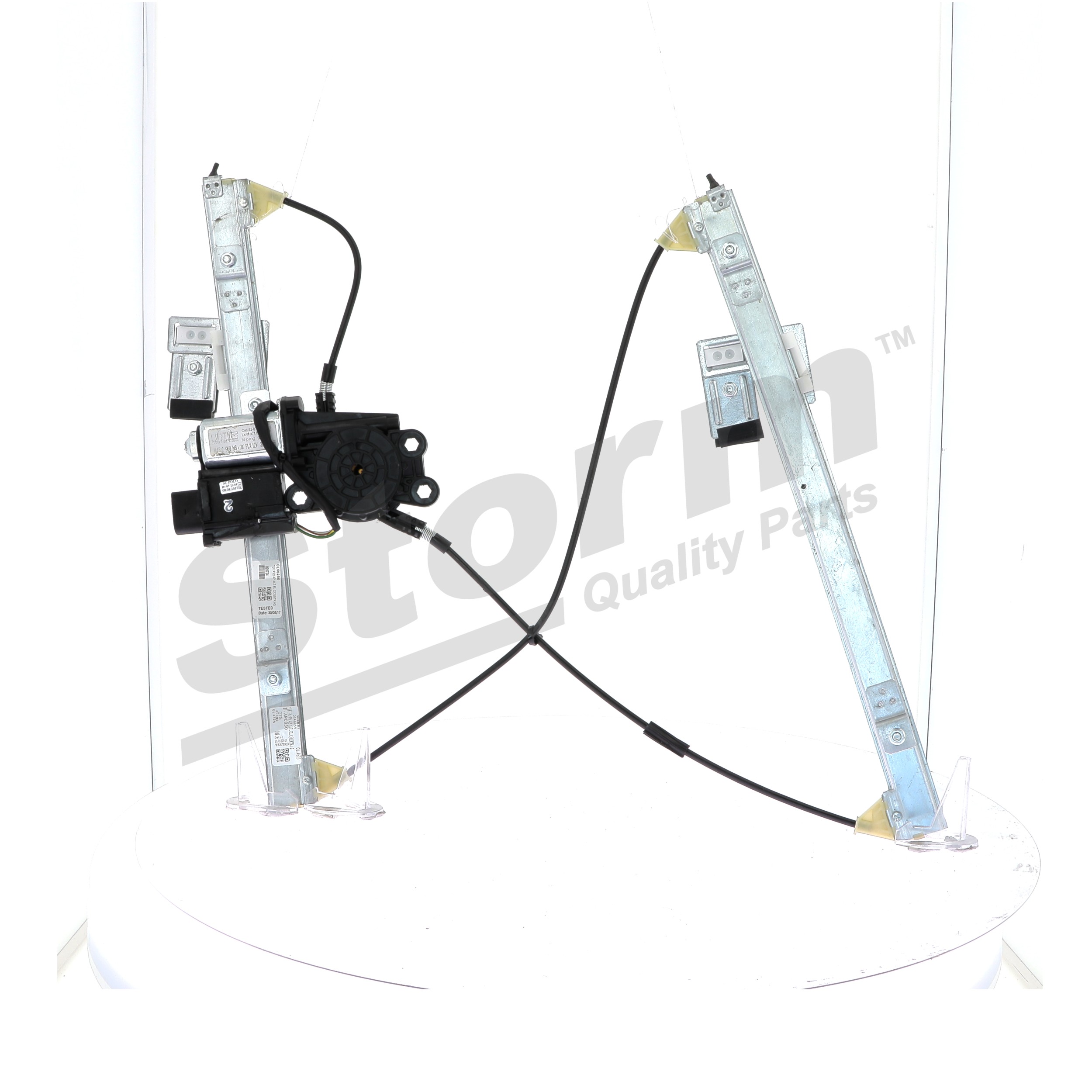 99081 STORM QUALITY PARTS vorne links, Betriebsart: elektrisch, mit Elektromotor, mit Komfortfunktion Fensterheber 99081