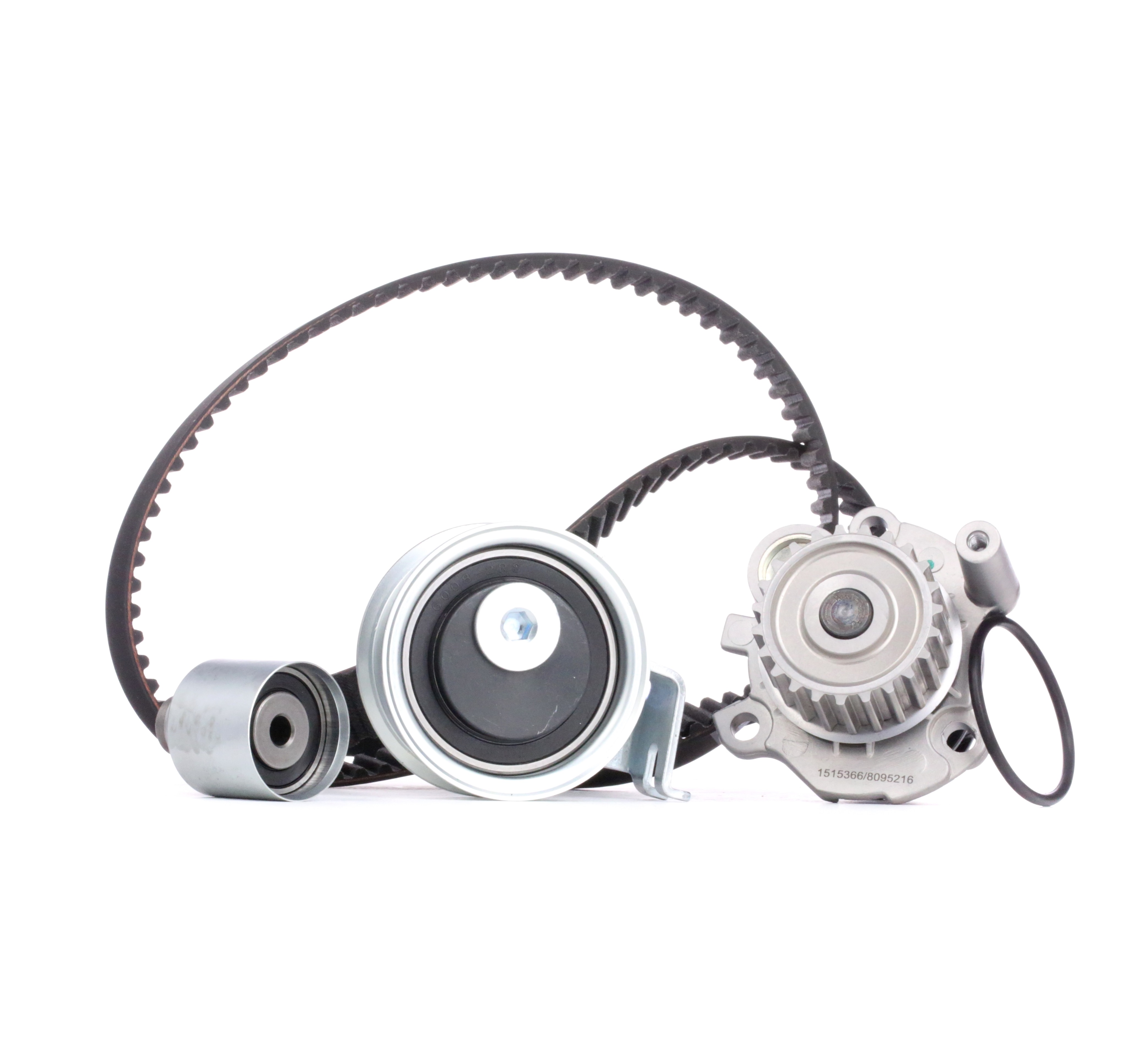 RIDEX 3096W0385 Water pump and timing belt kit with water pump, Number of Teeth: 150