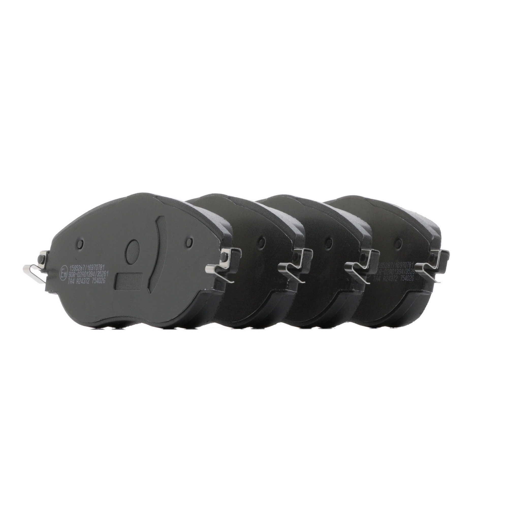 RIDEX 402B1607 Brake pad set with acoustic wear warning
