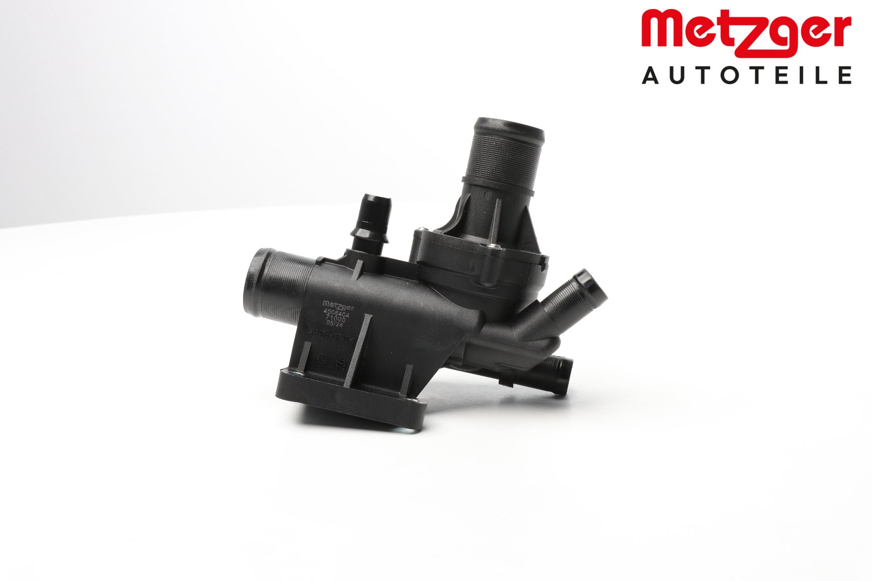 METZGER 4006404 Thermostaat, koelvloeistof Openingstemperatuur: 85°C, met rechte uiteinden, Kunststof, Met behuizing
