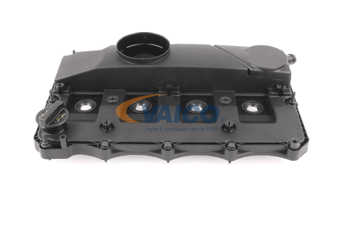 VAICO with valve cover gasket, with breather valve, with bolts/screws, with cap Cylinder Head Cover V22-0757 buy
