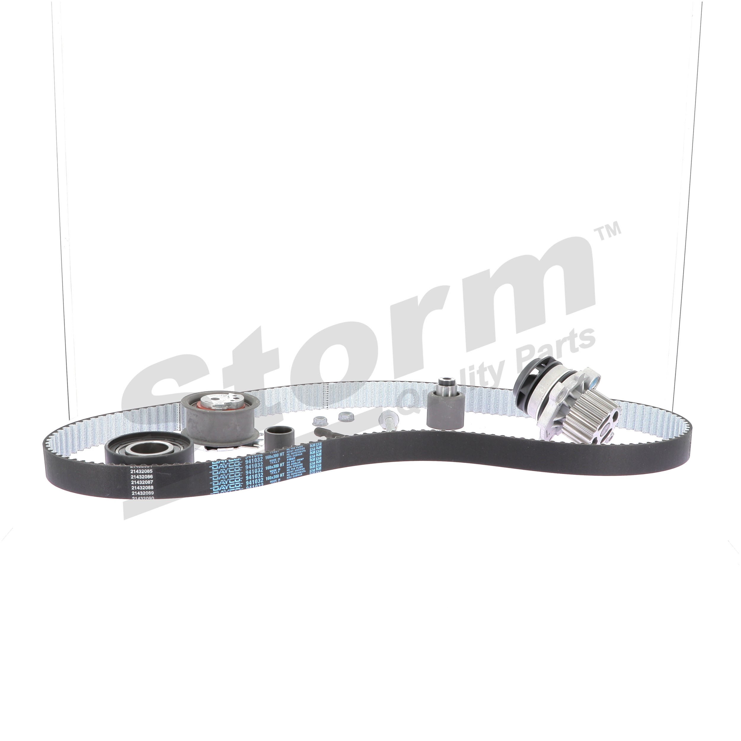 5550791KP Комплект ангренажен ремък с водна помпа STORM QUALITY PARTS 03L109243A+ RENAULT