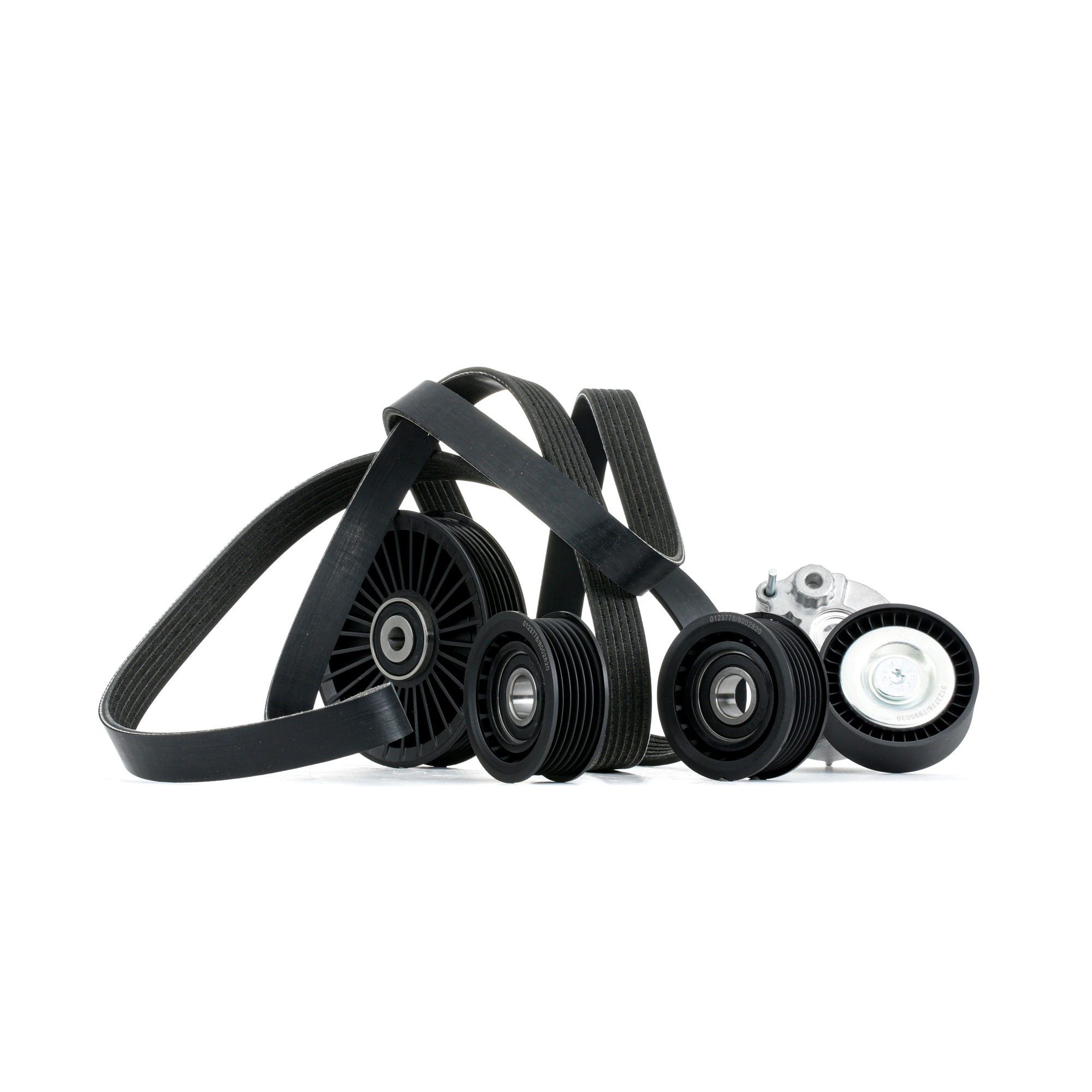 STARK SKRBS-1200720 V-Ribbed Belt Set with tensioner arm, tensioner pulley
