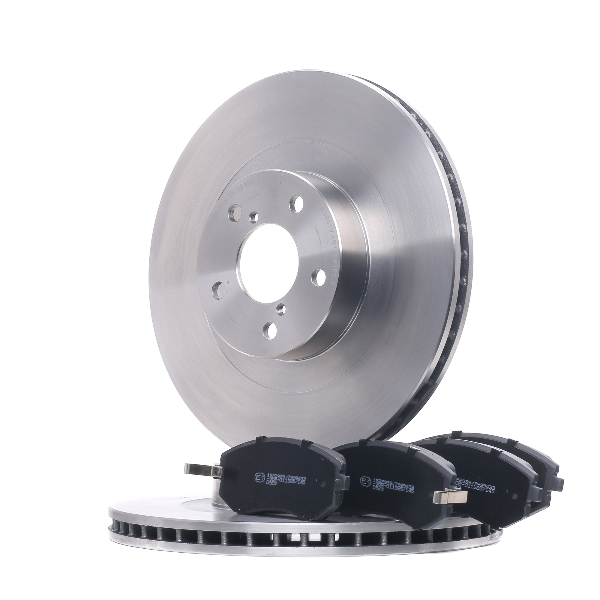 Subaru LEONE Brake discs and pads set RIDEX 3405B0870 cheap