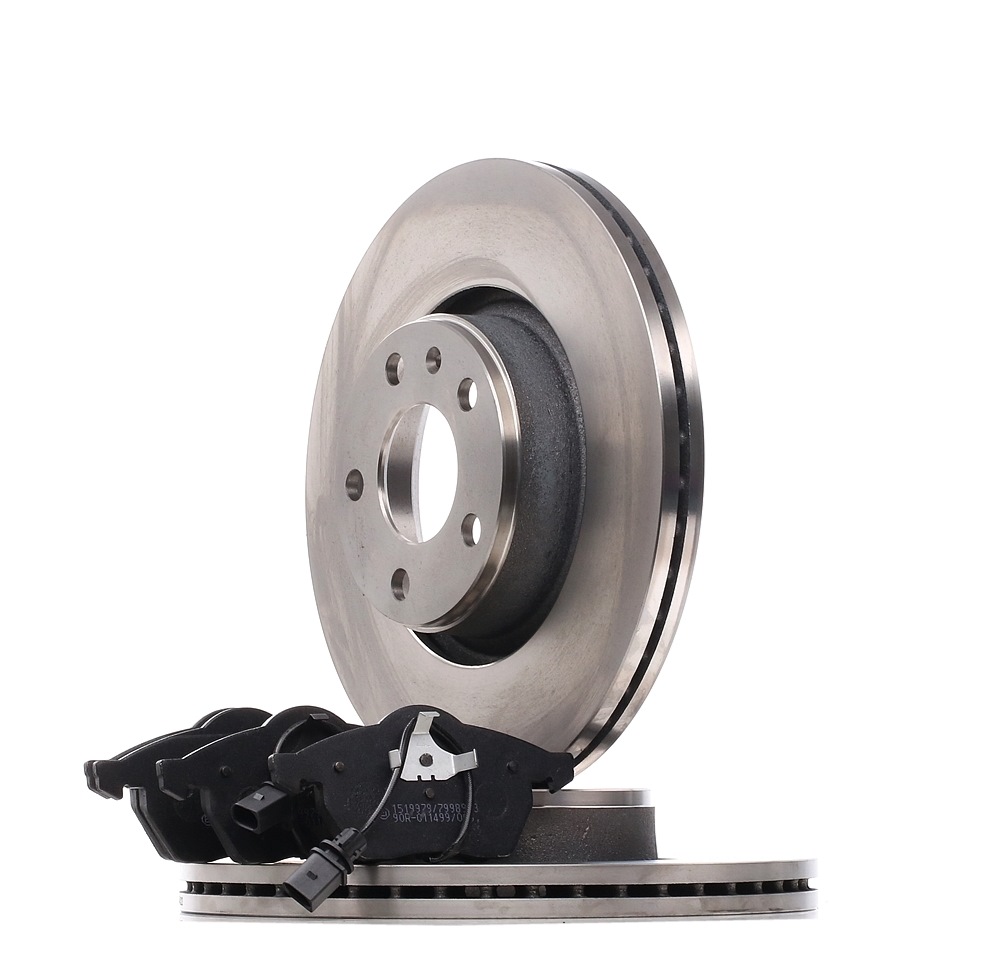 RIDEX Front Axle, Vented, incl. wear warning contact Ø: 314,0mm, Brake Disc Thickness: 25mm Brake discs and pads 3405B0991 buy