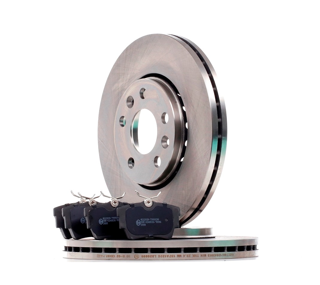 RIDEX 3405B1076 FIAT Brake pads and rotors in original quality