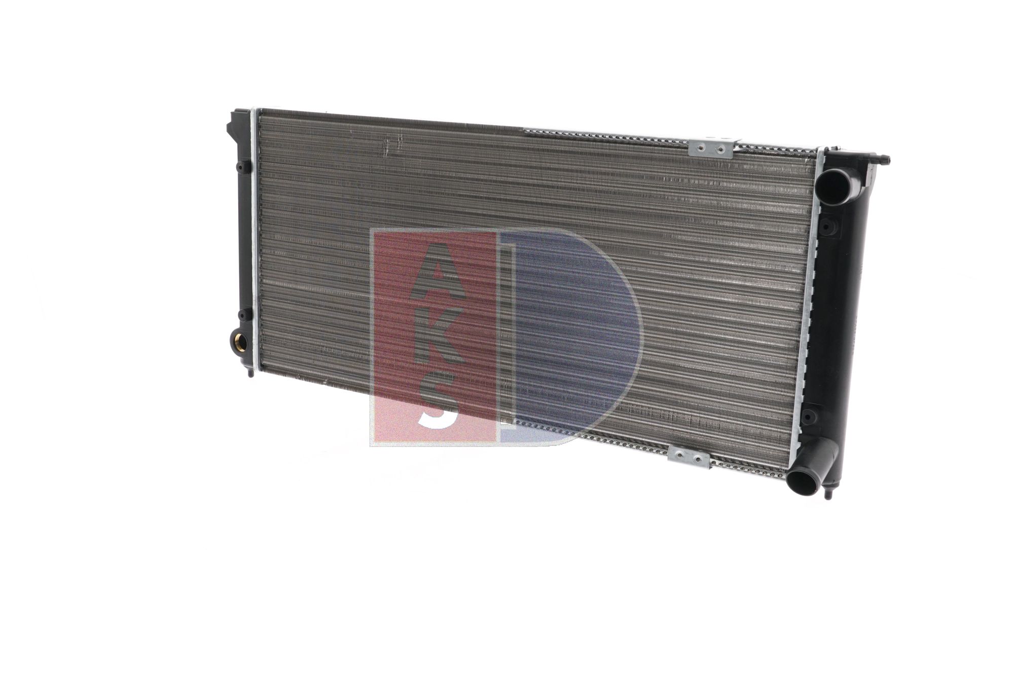 Engine radiator AKS DASIS 675 x 320 x 34 mm, Mechanically jointed cooling fins - 040630N