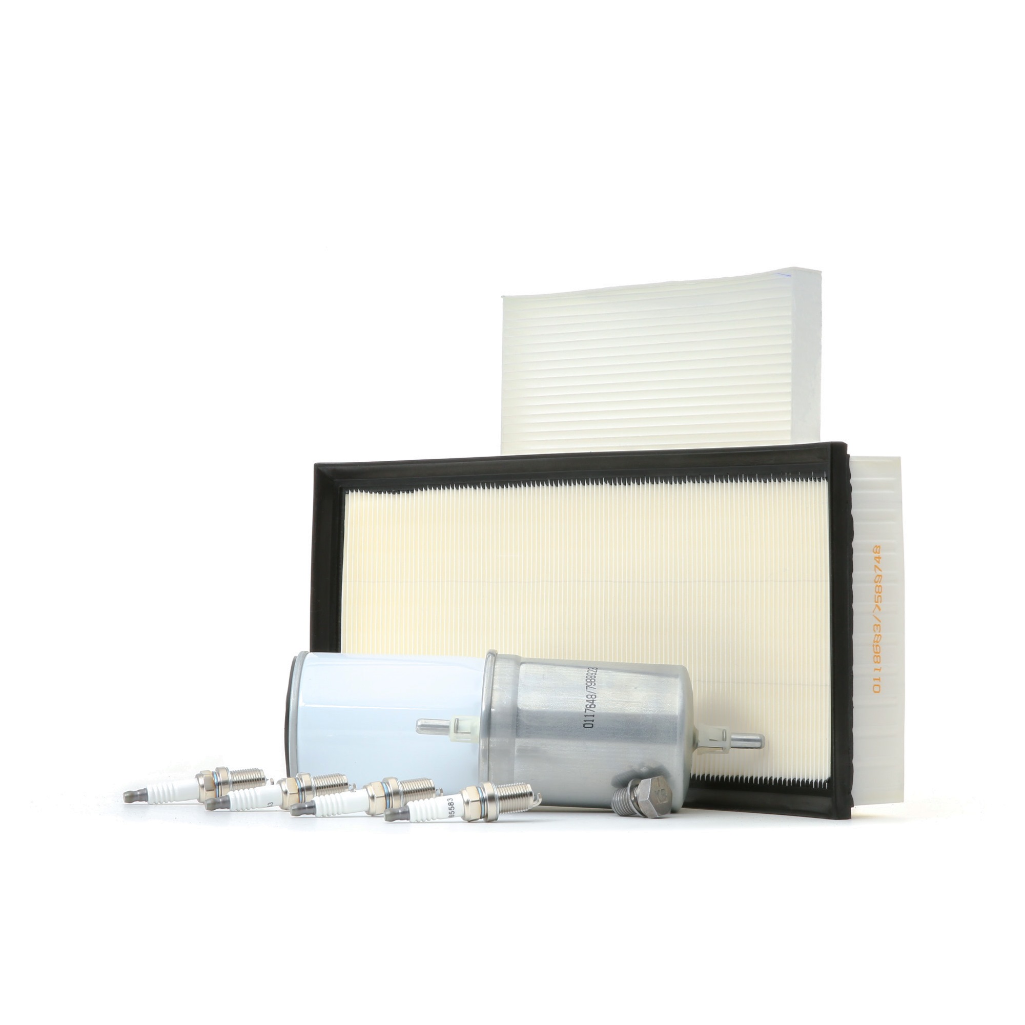 STARK SKPSM-45717179 Kit de service Filtre vissé, Filtre de conduite, filtre à pollen, avec filtre à air, avec vis de vidange d'huile, à plusieurs pièces