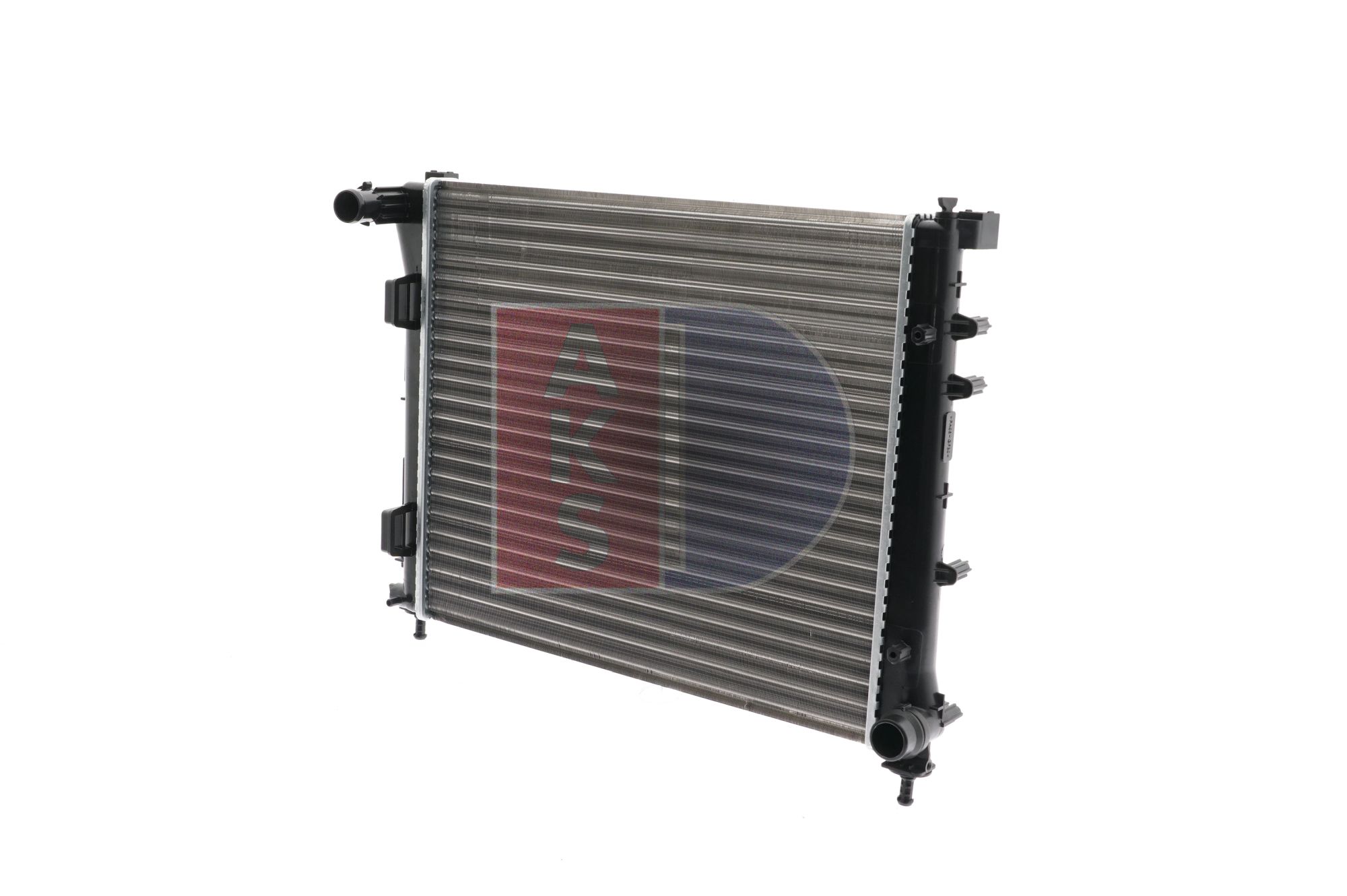 AKS DASIS 080001N Engine radiator Aluminium, for vehicles with/without air conditioning, 480 x 395 x 27 mm, Mechanically jointed cooling fins