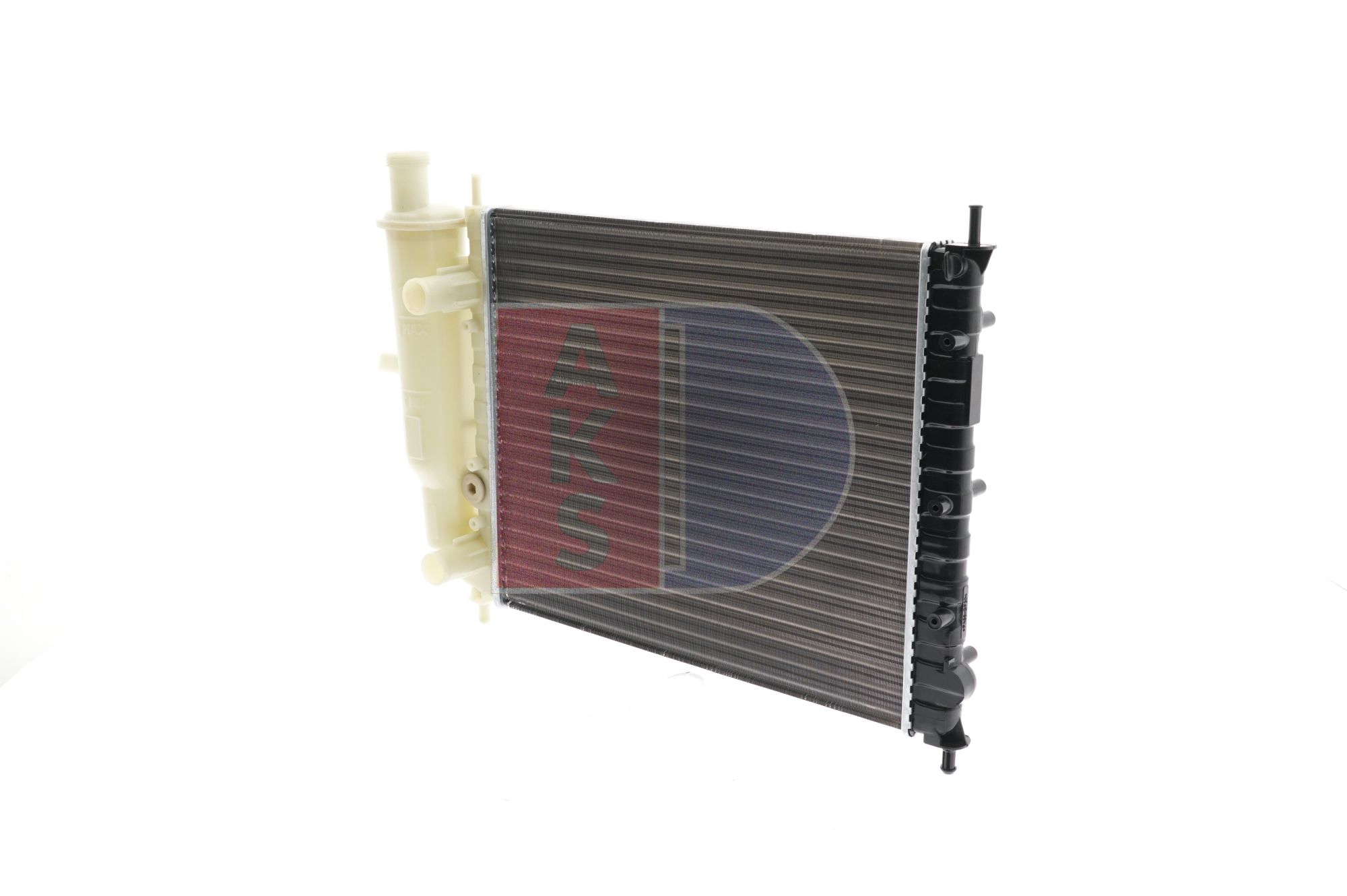 AKS DASIS 080580N Engine radiator Aluminium, for vehicles without air conditioning, 480 x 415 x 23 mm, Manual Transmission, Mechanically jointed cooling fins