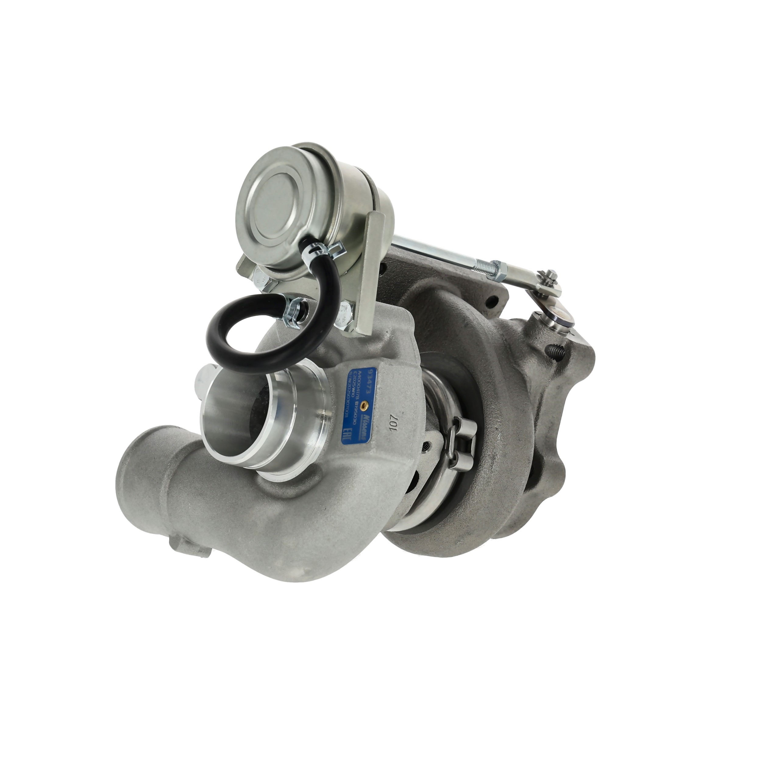 NISSENS 93473 Turbocharger Exhaust Turbocharger, Oil-cooled, pneumatic, with gaskets/seals, without exhaust manifold
