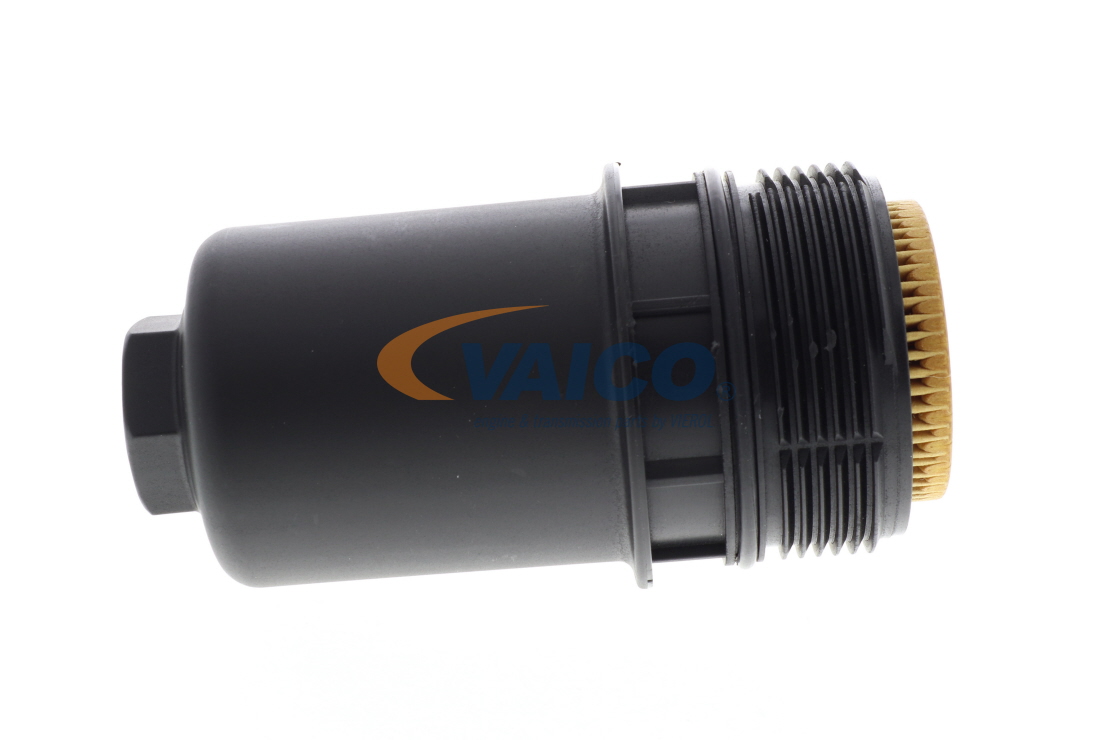 Oil filter housing / -seal VAICO with seal, with filter - V10-5772