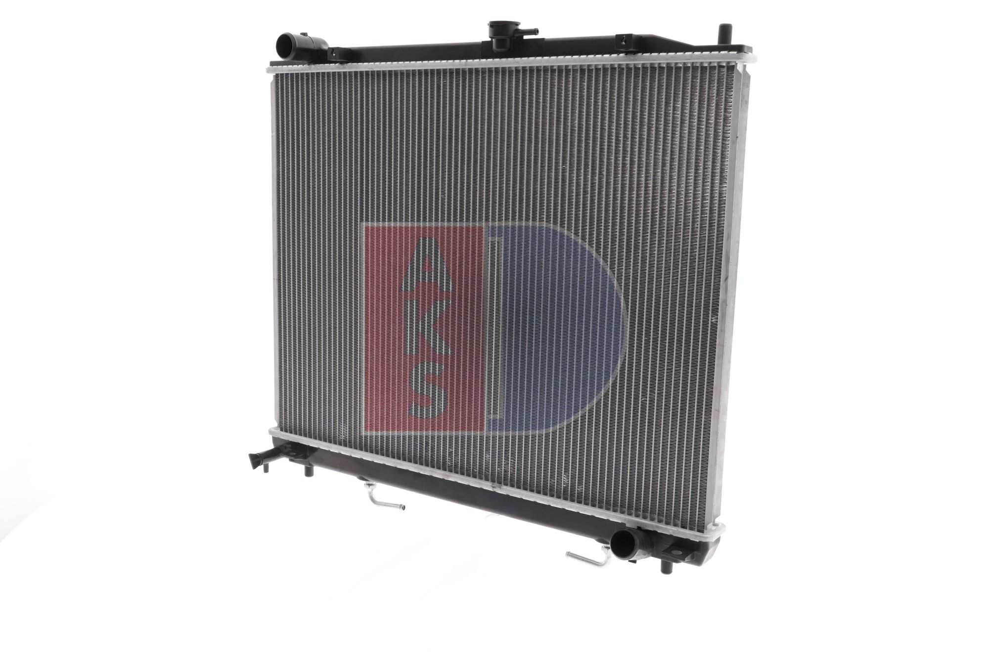 Engine radiator AKS DASIS 525 x 705 x 24 mm, Brazed cooling fins - 140016N