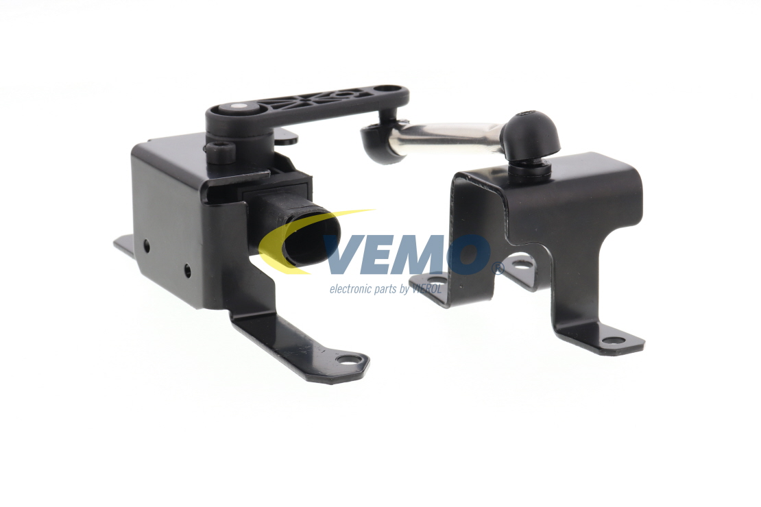 VEMO V10-72-0153 Höhenstandssensor Hinterachse, mit Halter, mit Koppelstange Lada in Original Qualität