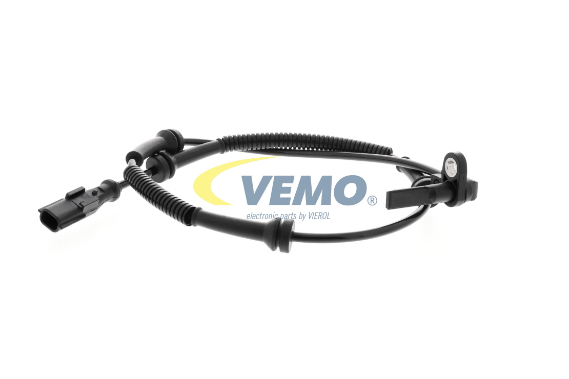 V46-72-0267 VEMO Wheel speed sensor FIAT with cable, 2-pin connector, 800mm, angular