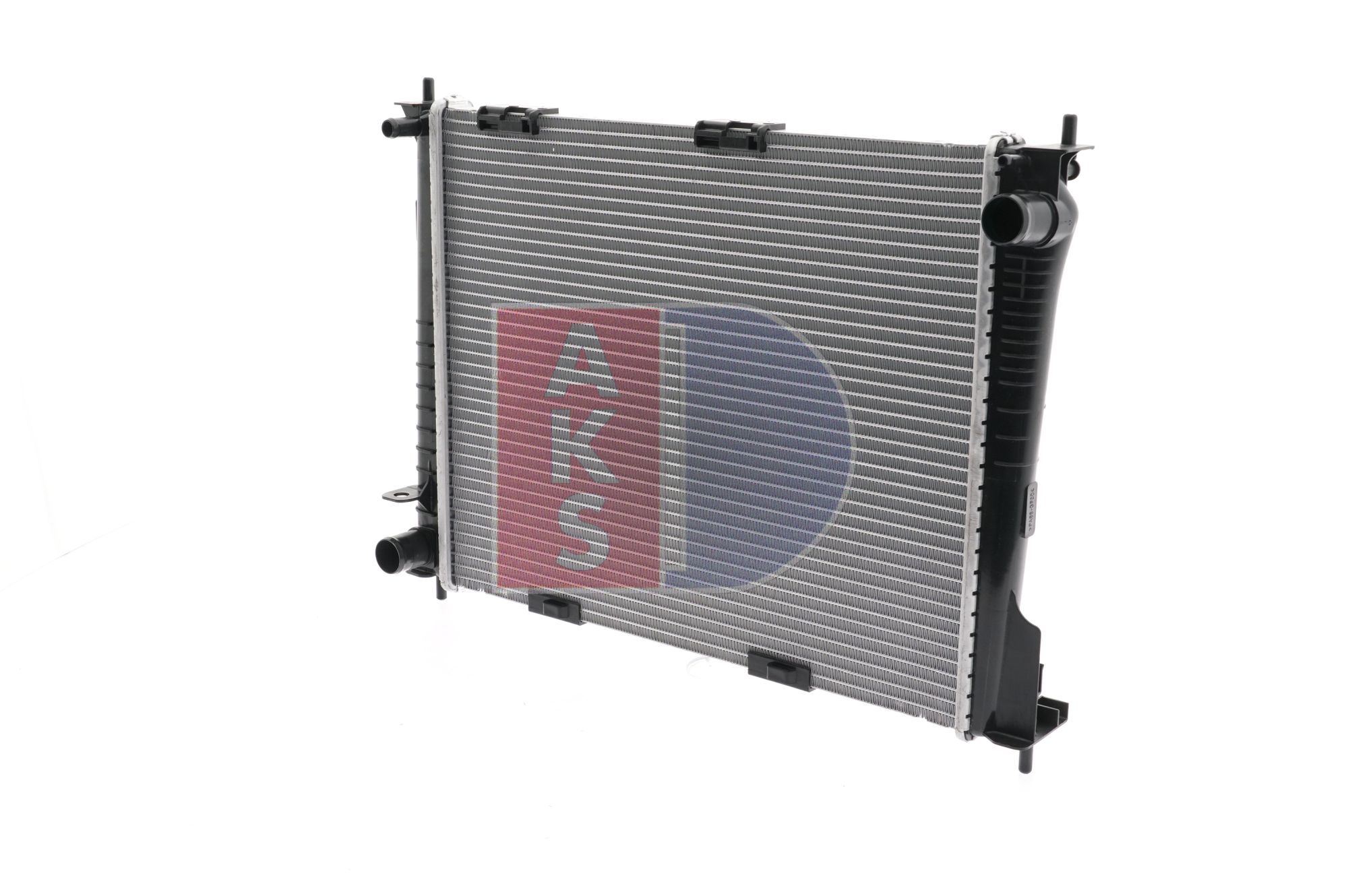 AKS DASIS 180061N Engine radiator Aluminium, for vehicles with air conditioning, 490 x 405 x 27 mm, Manual Transmission, Brazed cooling fins