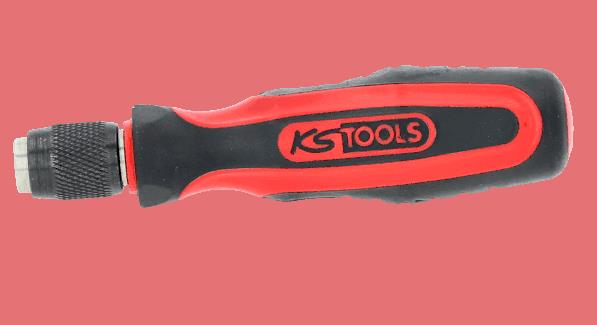 Køb 159.1070 KS TOOLS Skruetrækkergreb, dobbeltklinge (skruetrækker med omkobling) 159.1070 billige