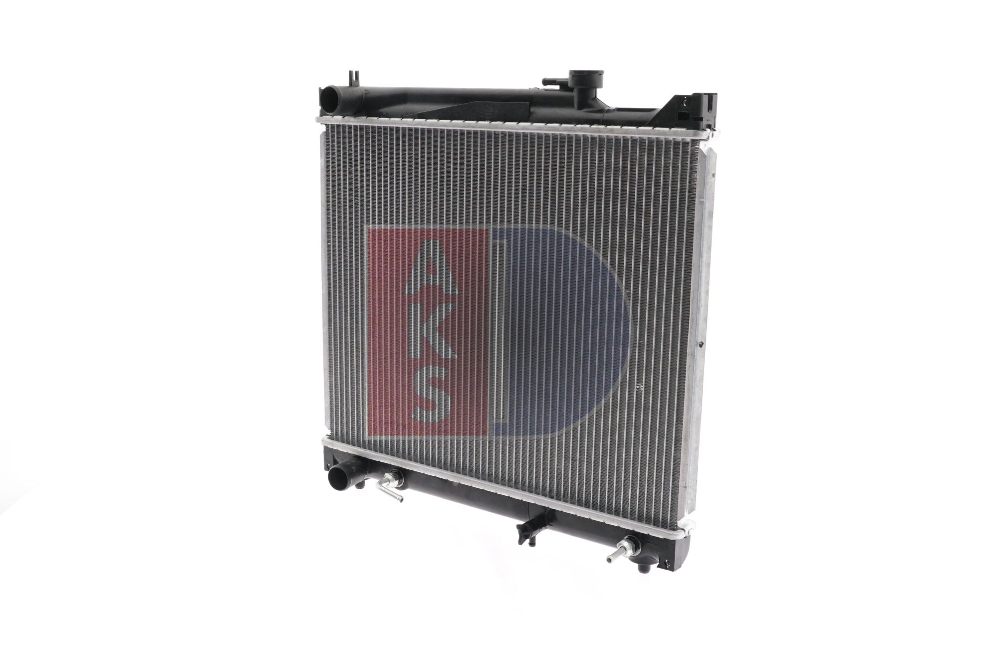 AKS DASIS 320450N Engine radiator for vehicles with/without air conditioning, 425 x 526 x 27 mm, Manual-/optional automatic transmission, Brazed cooling fins