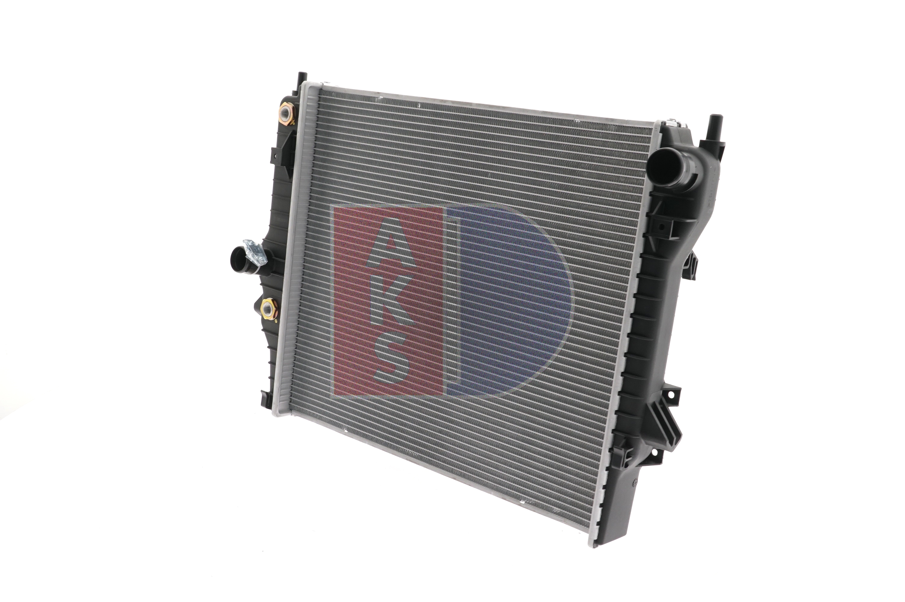 AKS DASIS 370042N Engine radiator Aluminium, for vehicles with/without air conditioning, 570 x 528 x 26 mm, Automatic Transmission, Brazed cooling fins