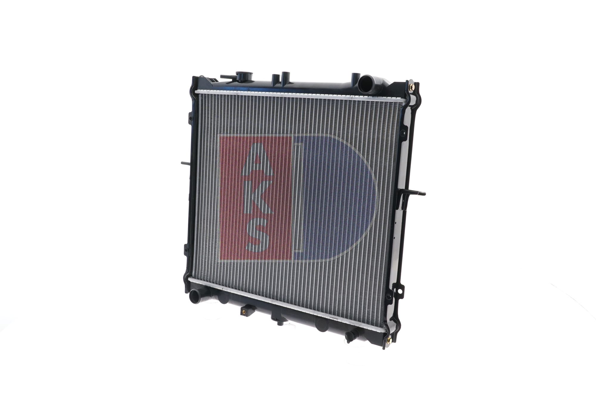 AKS DASIS 510130N Engine radiator for vehicles with/without air conditioning, 450 x 524 x 28 mm, Manual Transmission, Brazed cooling fins