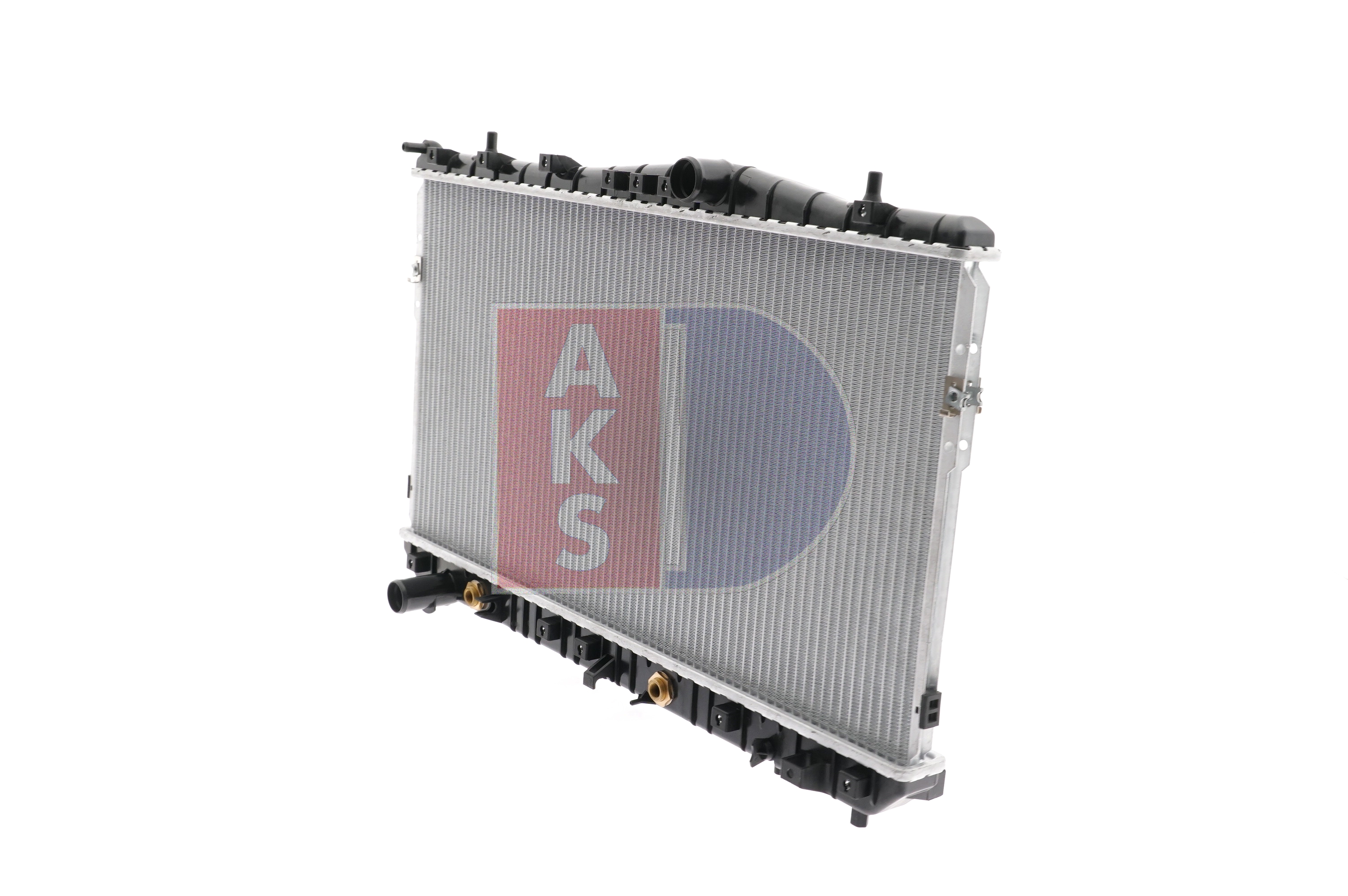 AKS DASIS 520085N Engine radiator for vehicles with/without air conditioning, 370 x 700 x 18 mm, Automatic Transmission, Brazed cooling fins