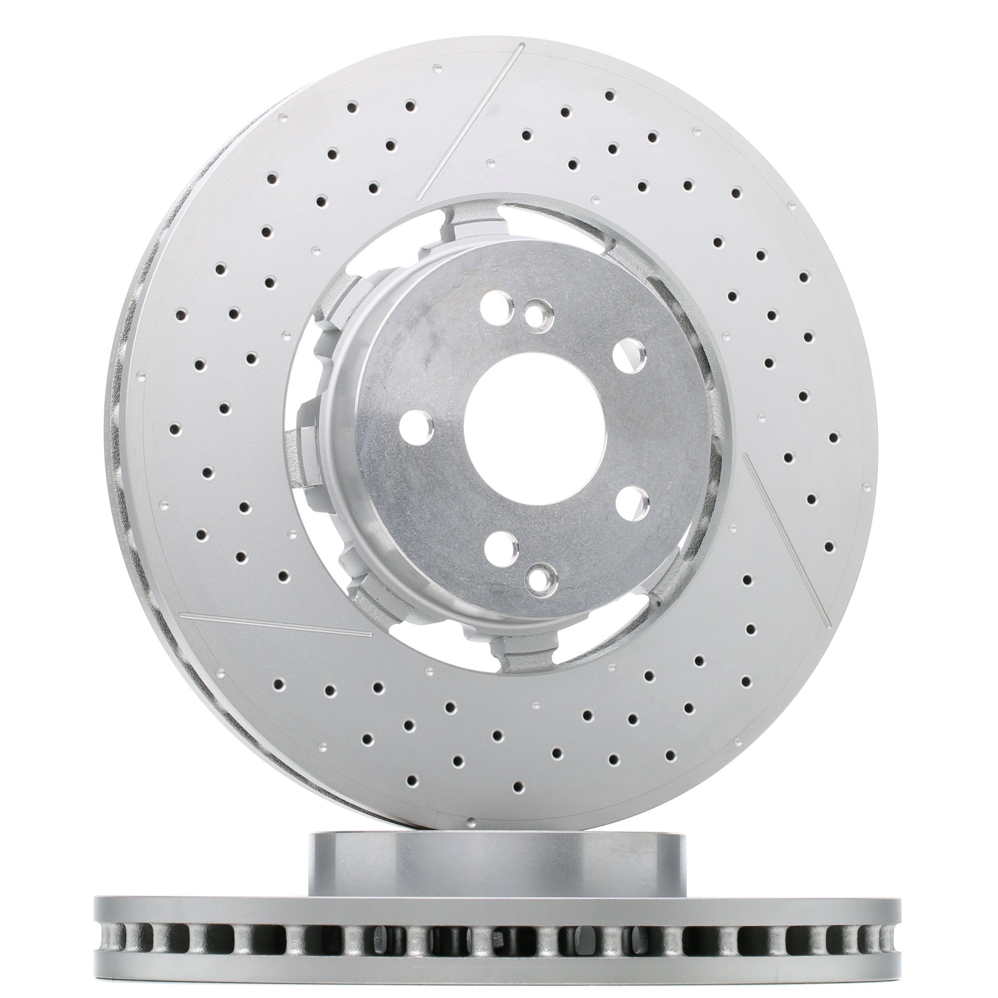 BREMBO 360x36mm, 5, internally vented, slotted/perforated, two-part brake disc, Coated, High-carbon Ø: 360mm, Num. of holes: 5, Brake Disc Thickness: 36mm Brake rotor 09.A945.33 buy