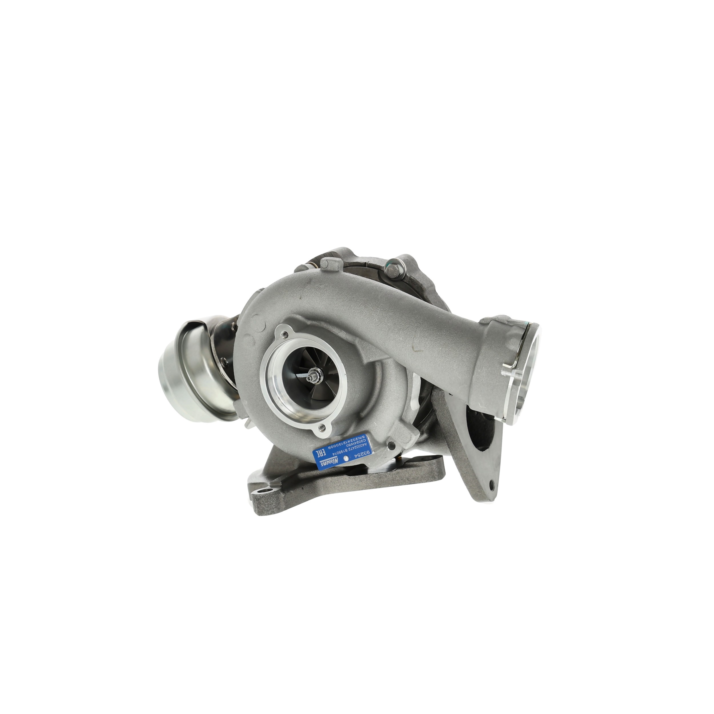 NISSENS 93254 Turbocharger Exhaust Turbocharger, Oil-cooled, pneumatic, with gaskets/seals, without exhaust manifold, Aluminium