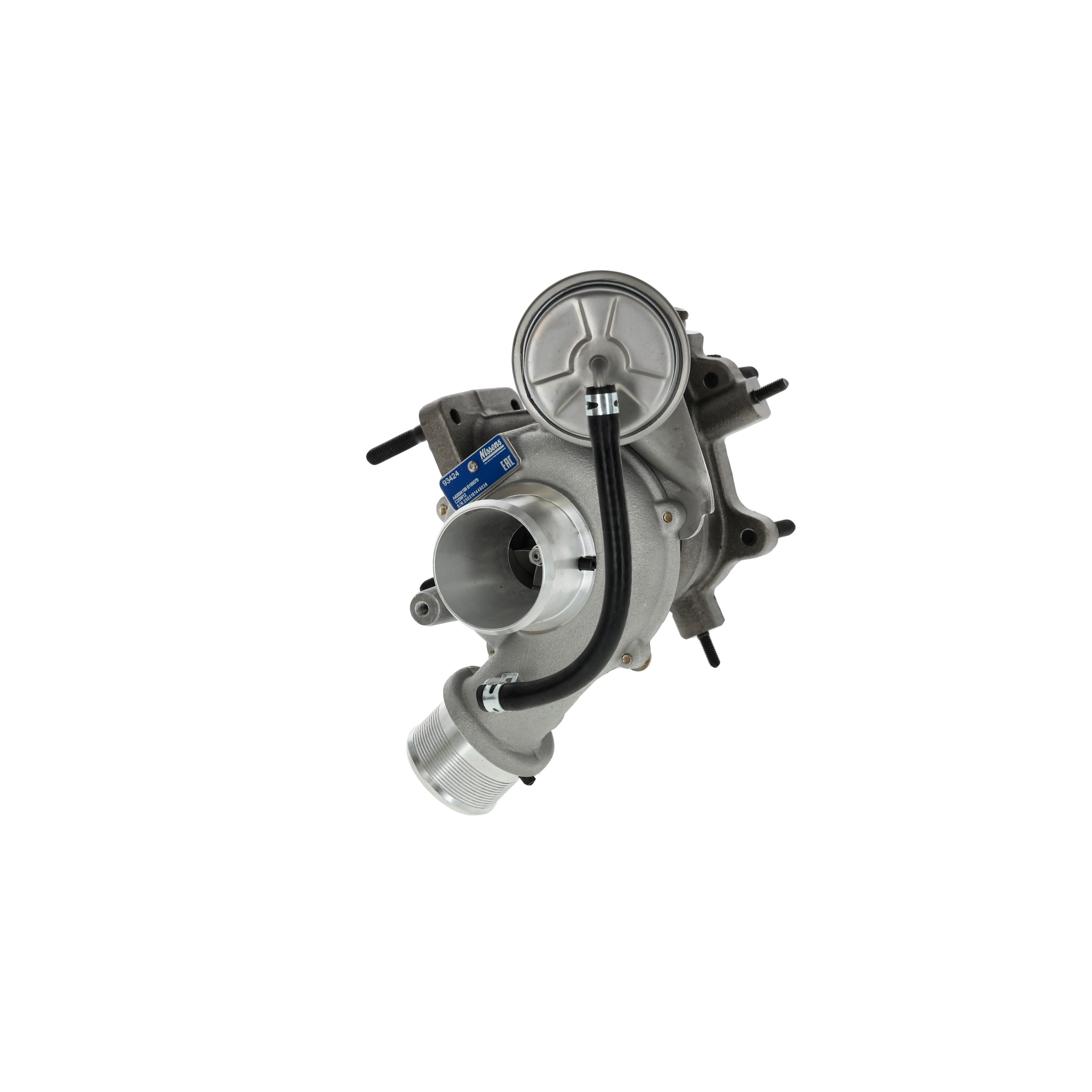 NISSENS 93424 Turbocharger Uitlaatgasturbo, oliegekoeld, Watergekoeld, Pneumatisch, met elektrische luchtcirculatieklep, Met pakkingen