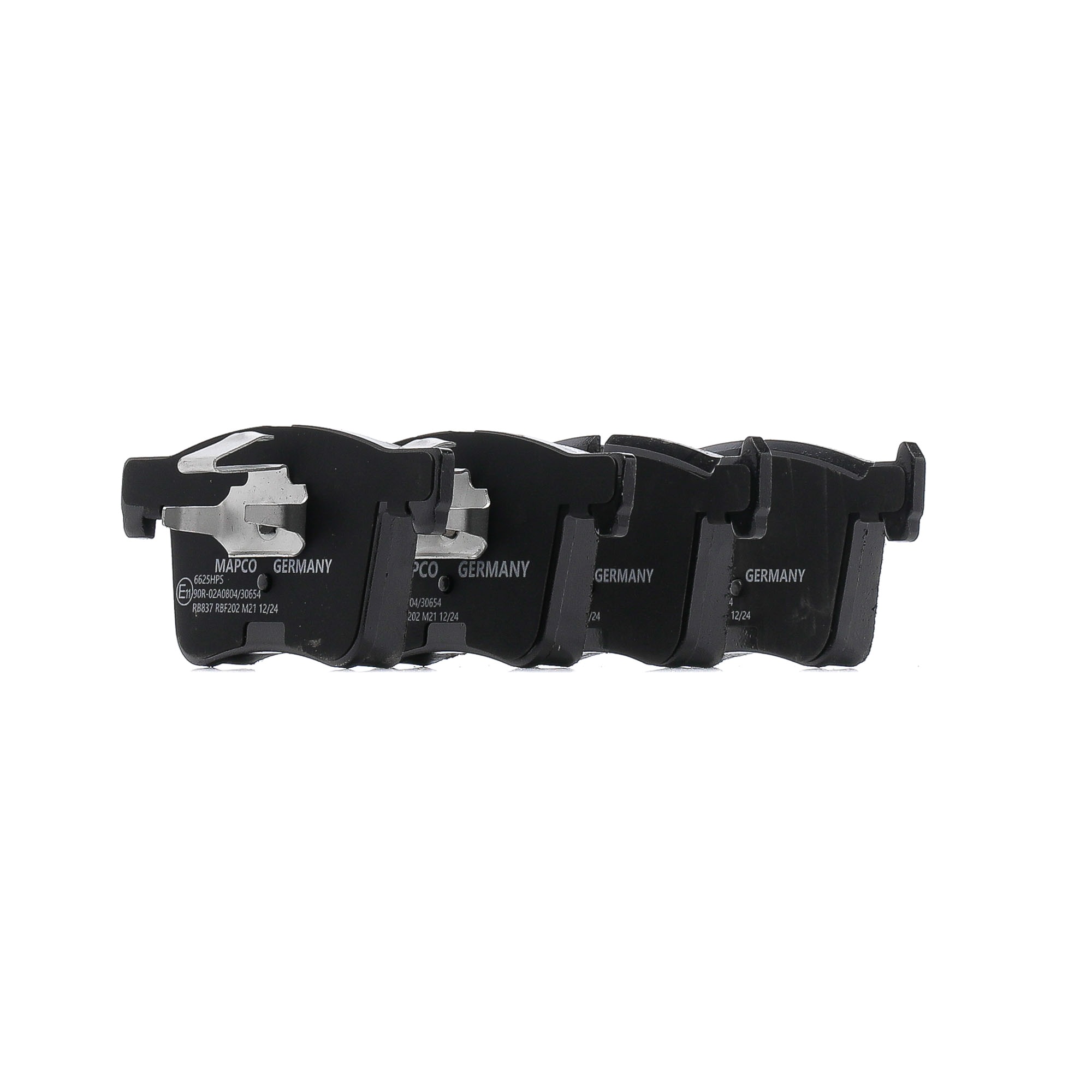 6625HPS MAPCO Vorderachse, für Verschleißwarnanzeige vorbereitet, exkl. Verschleißwarnkontakt Höhe: 69,8mm, Breite: 148,2mm, Dicke/Stärke: 19,6mm Bremsbeläge 6625HPS