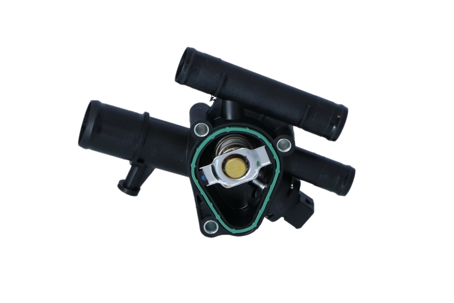 NRF 725011 Engine thermostat Opening Temperature: 89°C, with sensor, with seal ring, with housing