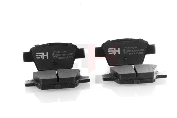 GH Rear Axle, not prepared for wear indicator Height: 42,8mm, Thickness: 16,3mm Brake pads GH-412366 buy